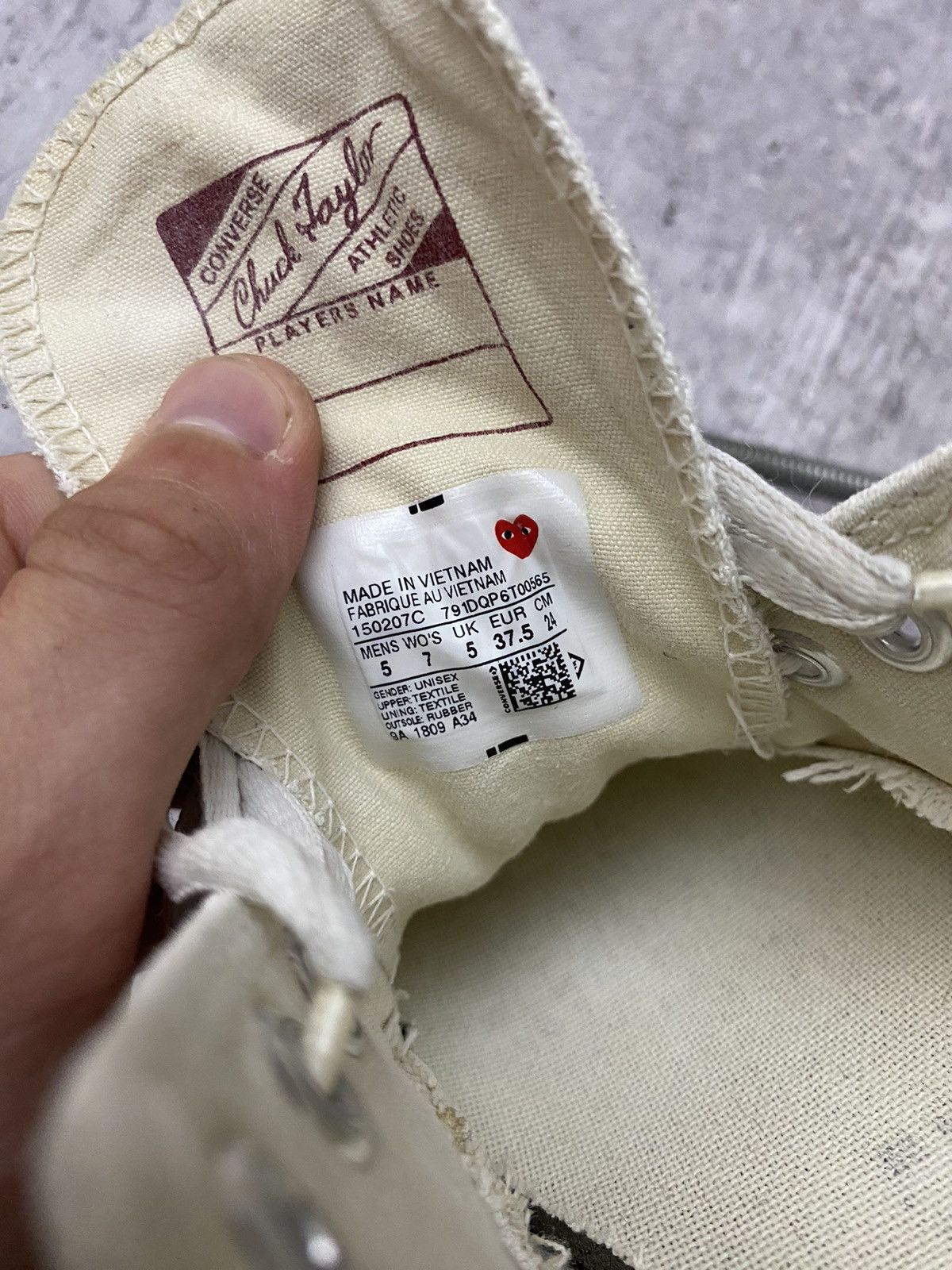 Comme des Garcons × Converse Converse x COMME DES GARÇONS SNEAKERS Size US 5 / IT 35 - 10 Thumbnail