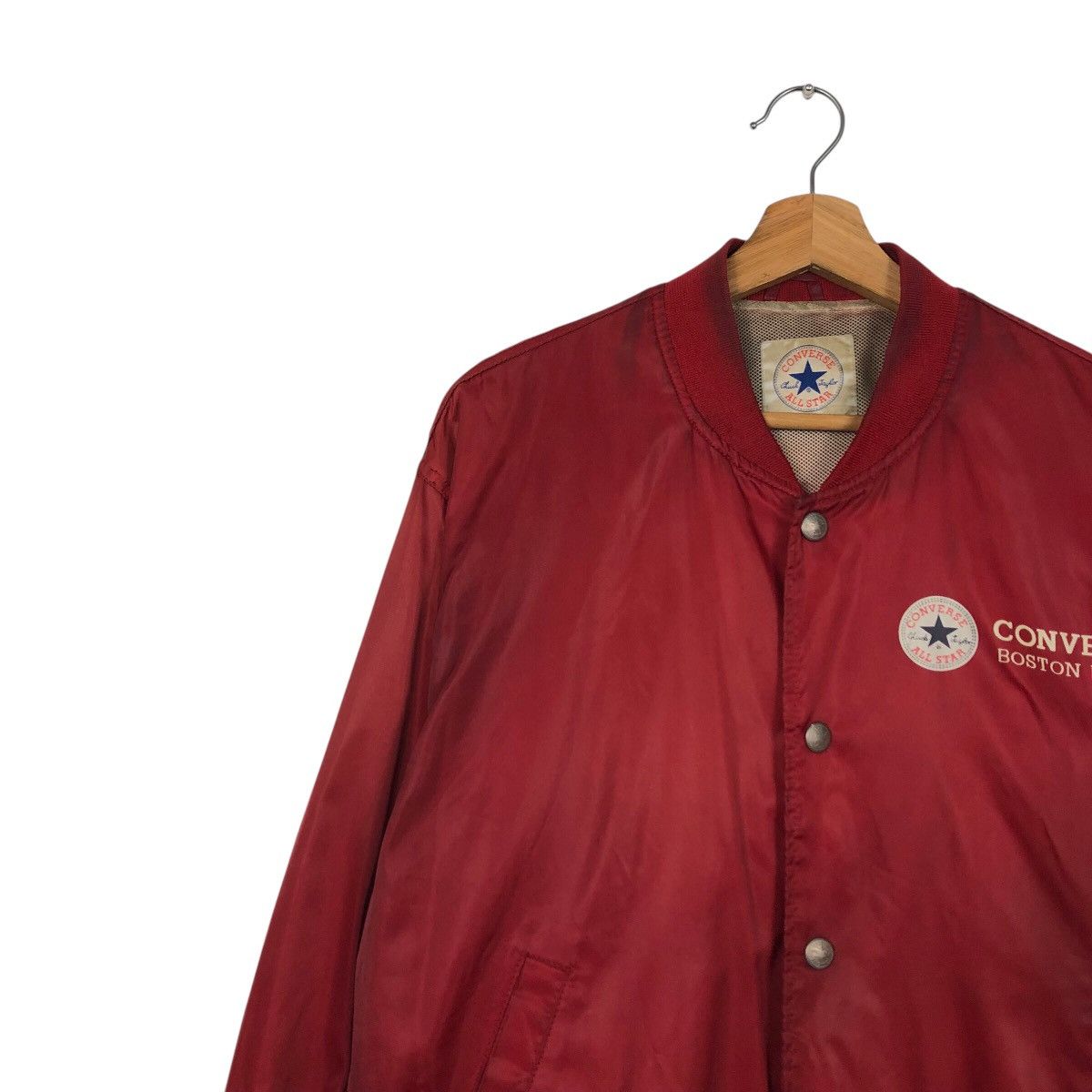 Japanese Brand 📌Vintage Bomber Jacket Converse All Star Boston Mass Usa Size US M / EU 48-50 / 2 - 9 Thumbnail