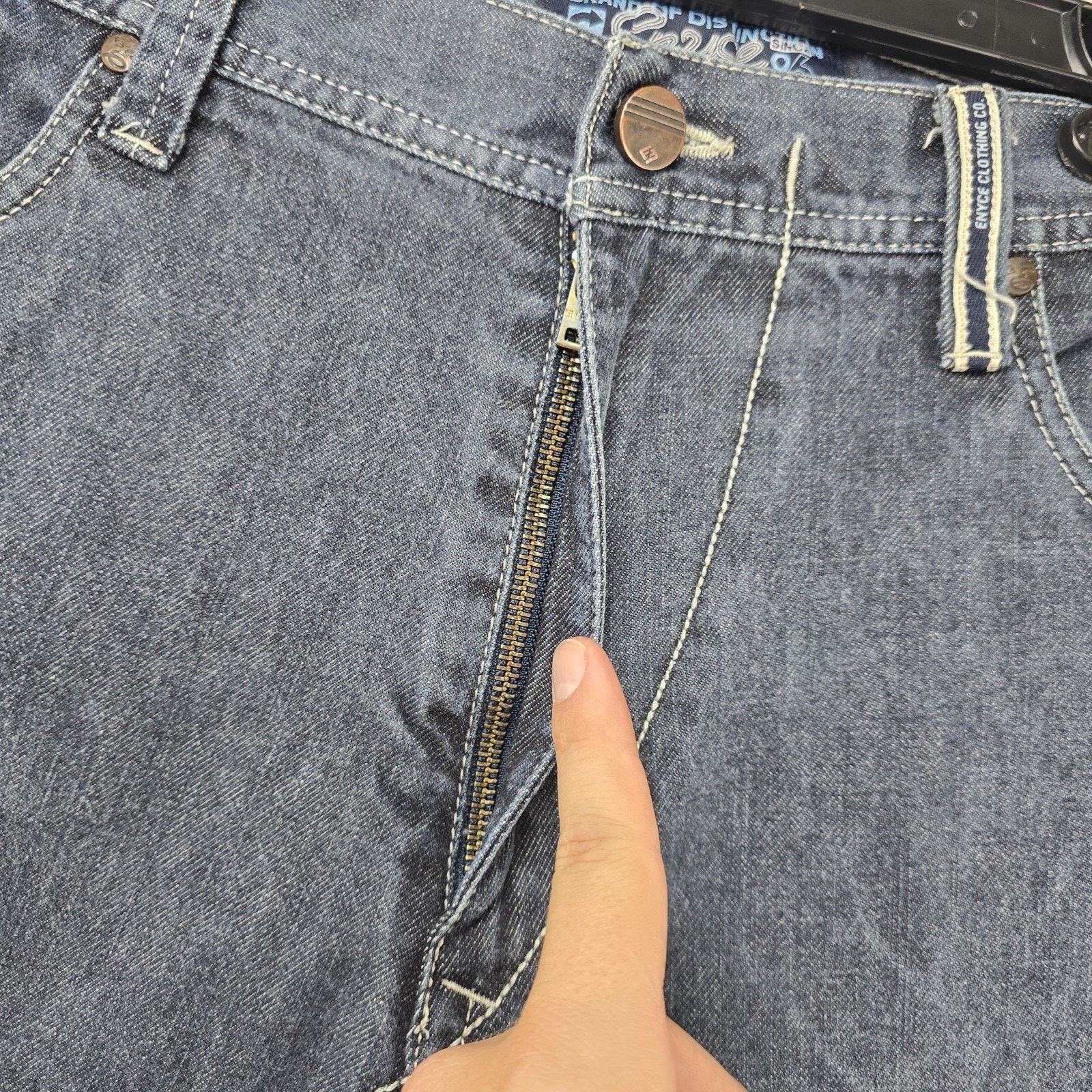 Enyce Vintage Enyce Baggy Shorts 38 Fits 37 Skater Y2K Denim Jorts Size US 38 / EU 54 - 5 Thumbnail