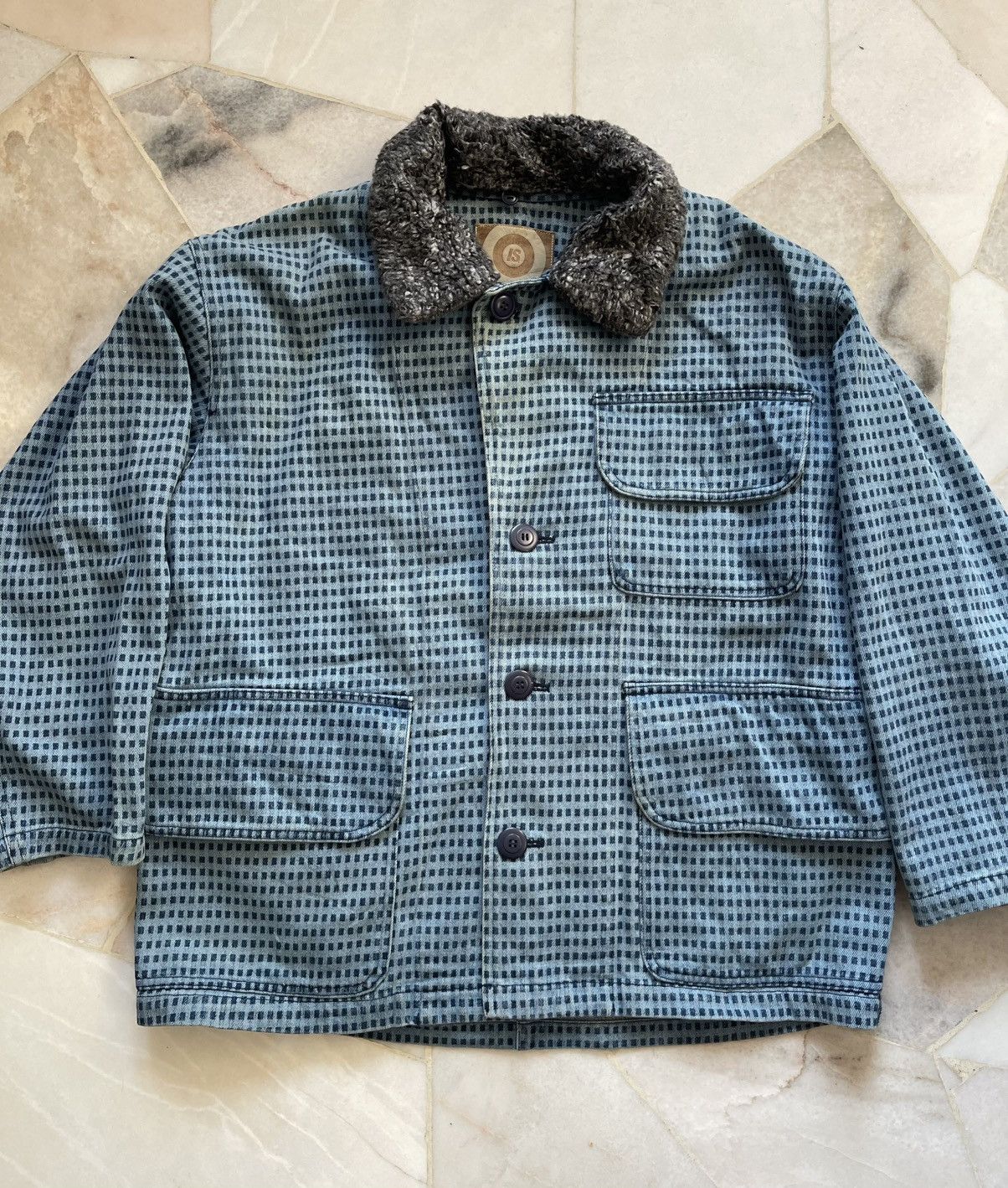 Issey Miyake 80s Rare Issey Miyake Back Pocket Indigo Blue Jacket #98 Size US XL / EU 56 / 4 - 9 Thumbnail