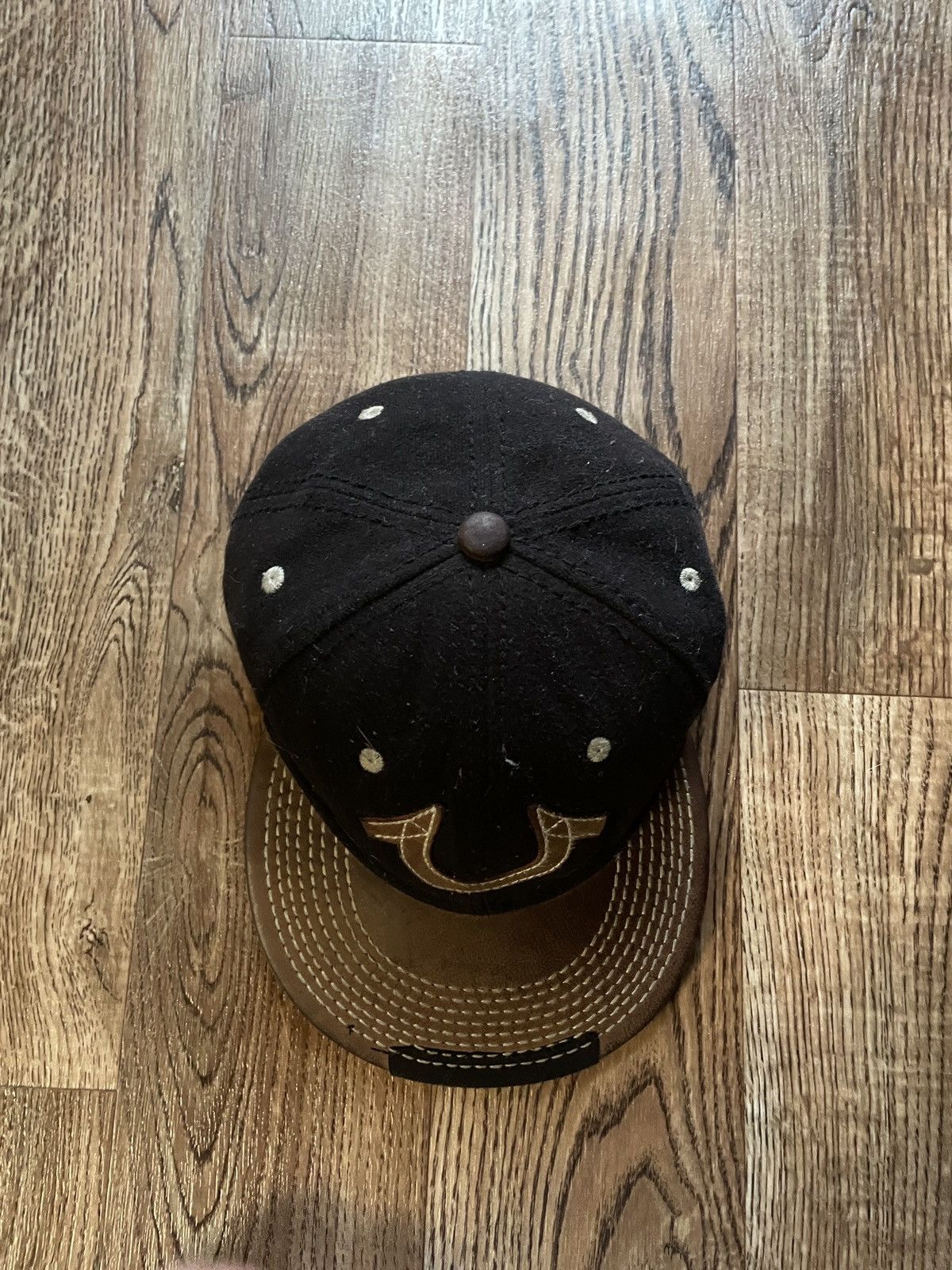 True Religion TRUE RELIGION Cap Distressed Style x Rare x Leather Size ONE SIZE - 3 Thumbnail