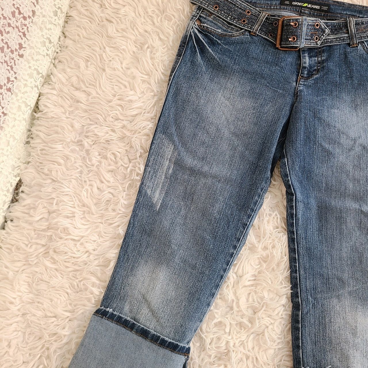 DKNY vintage Y2K DKNY jeans Low rise cuffed carpi denim jeans 8 Size 32" / US 10 / IT 46 - 6 Thumbnail