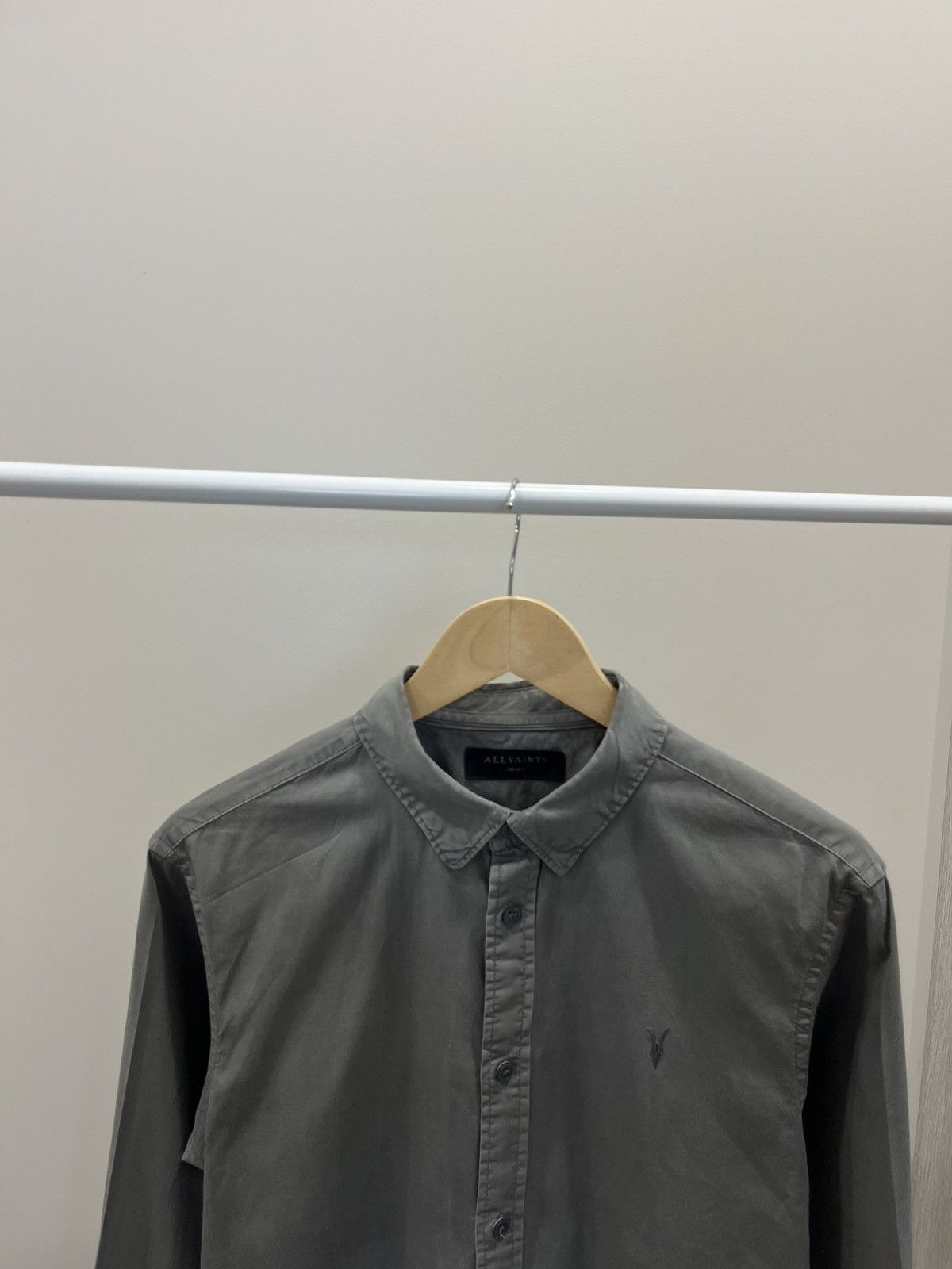 Allsaints Allsaints longsleeve shirt linen S gray Size US S / EU 44-46 / 1 - 2 Thumbnail