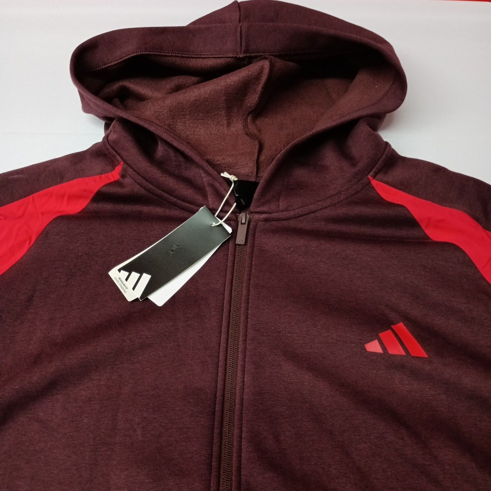 Adidas Adidas Sport Full Zip Hoodie Jacket Men's Size 4XL Ruby Red Size US XXL / EU 58 / 5 - 4 Thumbnail