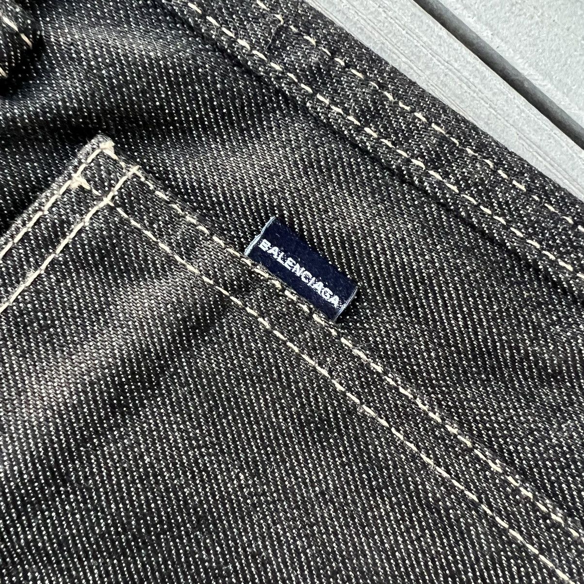 Balenciaga × Japanese Brand BALENCIAGA Denim Black Flared Low Rise Jeans 27 Size 27" / US 4 / IT 40 - 8 Thumbnail