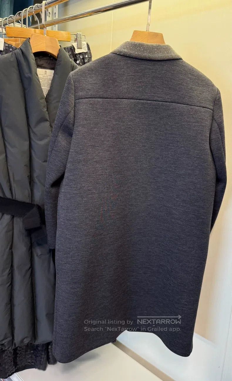 Brunello Cucinelli Brunello Cucinelli Beaded Wool Jacket Size S / US 4 / IT 40 - 5 Thumbnail