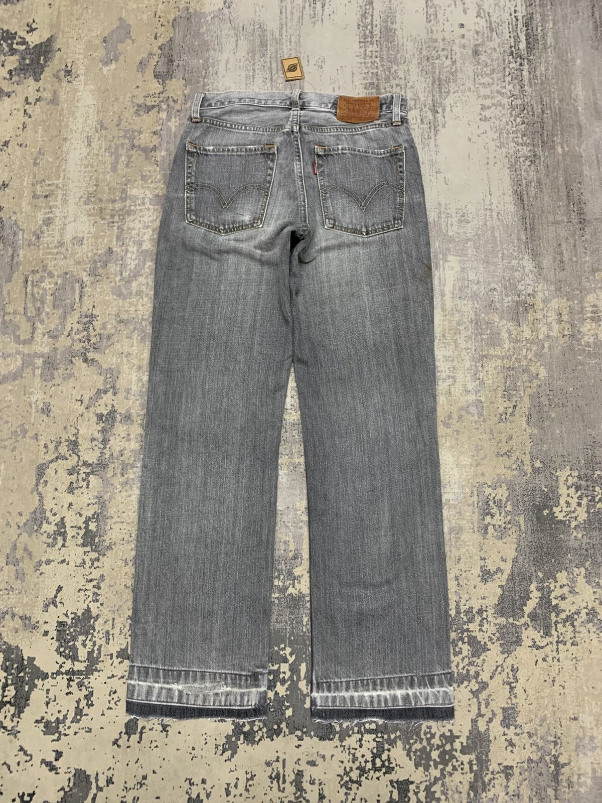 Levi's Vintage 90s Levis 502 Grey Faded Wash Loose Jeans Size US 29 - 7 Thumbnail