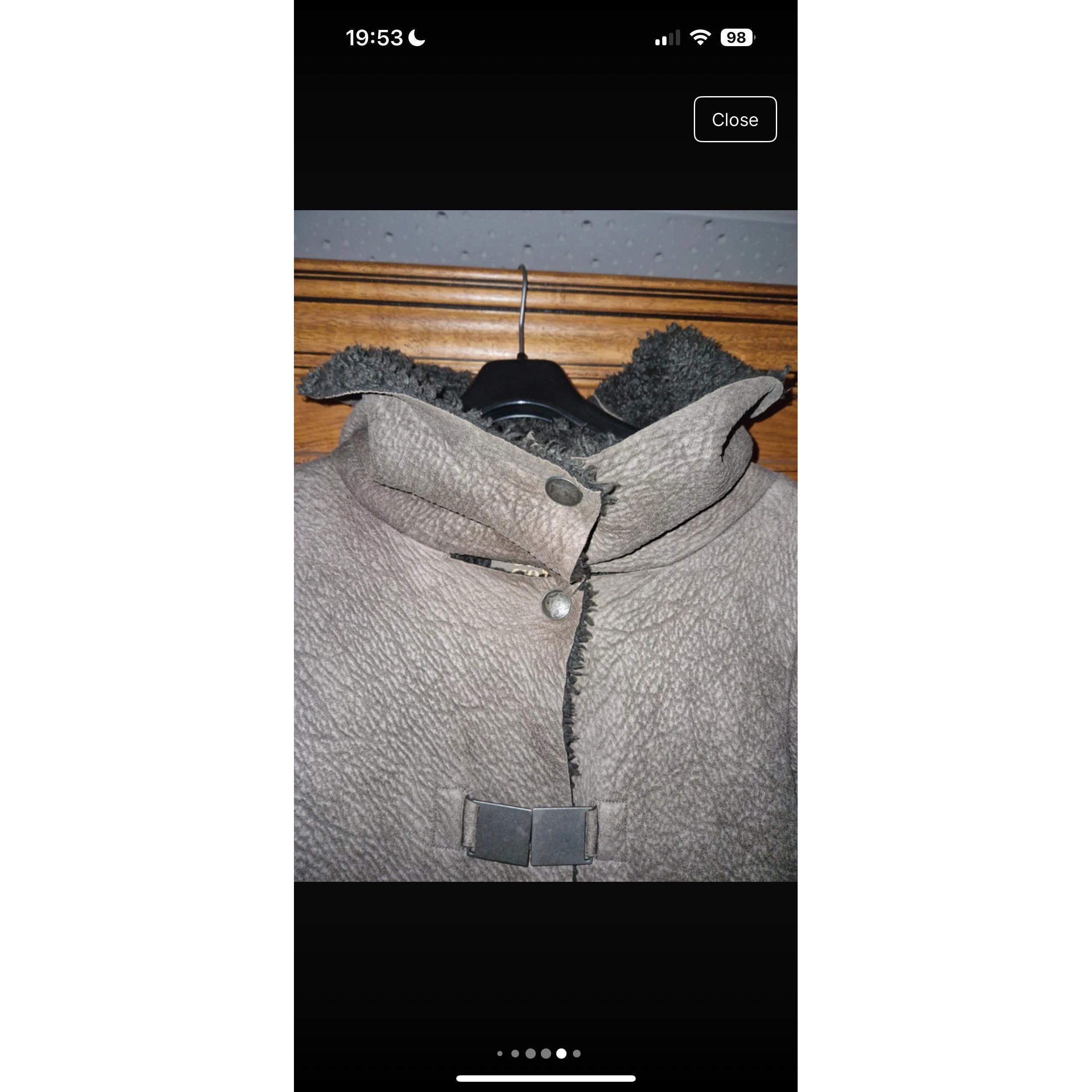 Cop Copine The Cop Copine Leather & Furry Jacket Size ONE SIZE - 5 Thumbnail