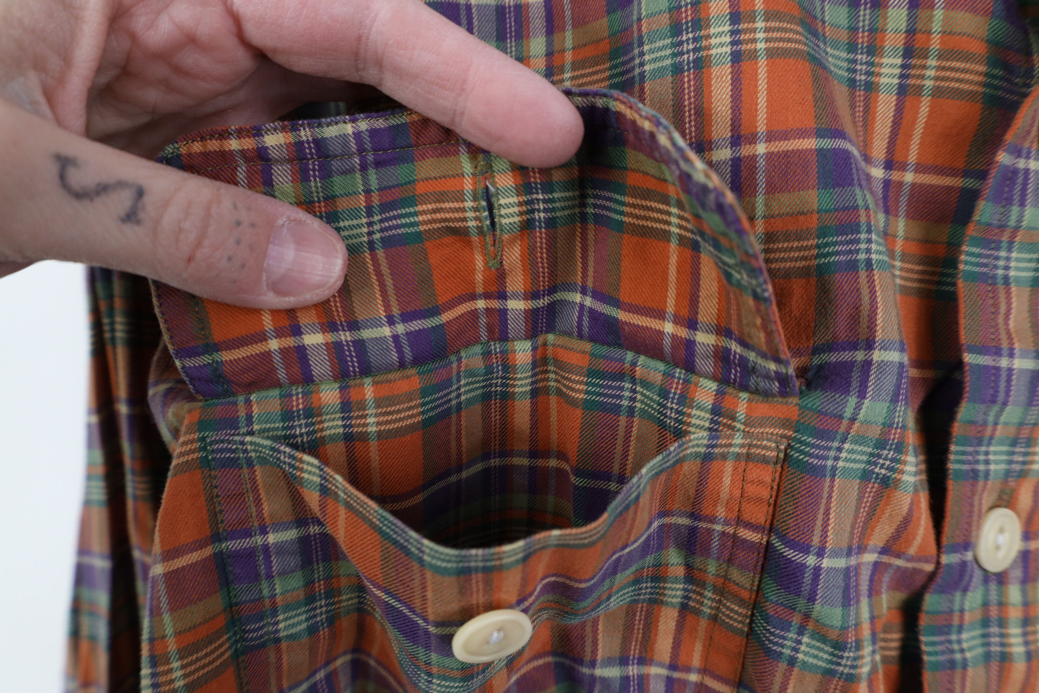 Ralph Lauren Vintage 90s Ralph Lauren Flannel Elbow Patch Button Shirt Size US XL / EU 56 / 4 - 5 Thumbnail