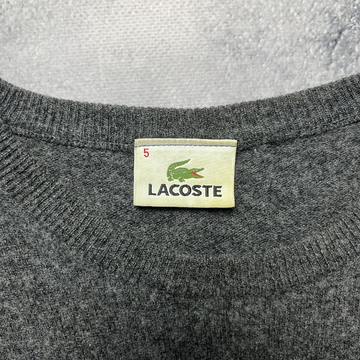 Lacoste Vintage Lacoste Wool Gray Sweater Streetwear Y2K Designer Size US L / EU 52-54 / 3 - 8 Thumbnail