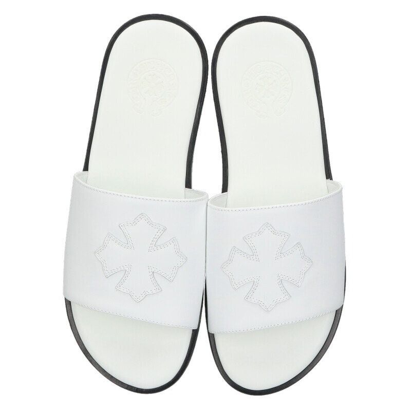 Chrome Hearts Chrome Hearts Leather Slide Sandals CH Plus Patch Size US 8 / EU 41 - 5 Thumbnail