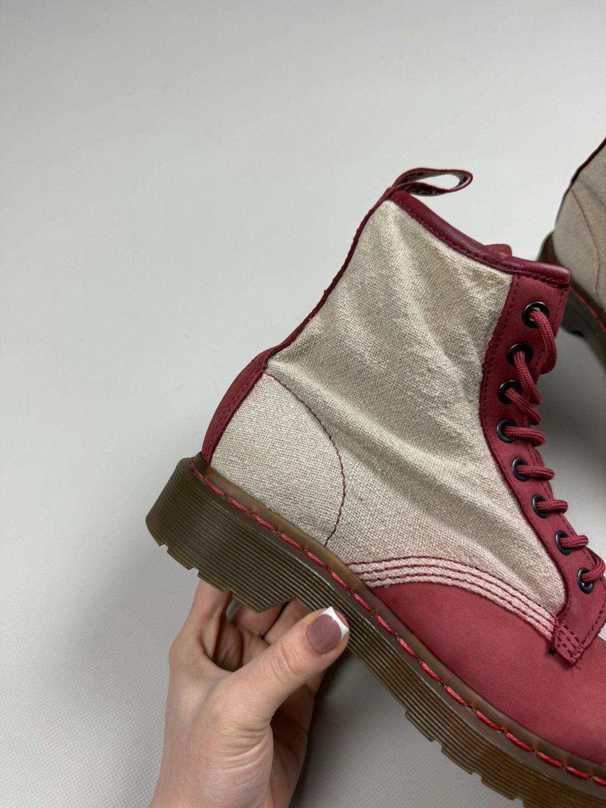 Dr. Martens Dr. Martens 1460 Ladies Leather Combat Boots Shoes Size US 6 / IT 36 - 6 Thumbnail
