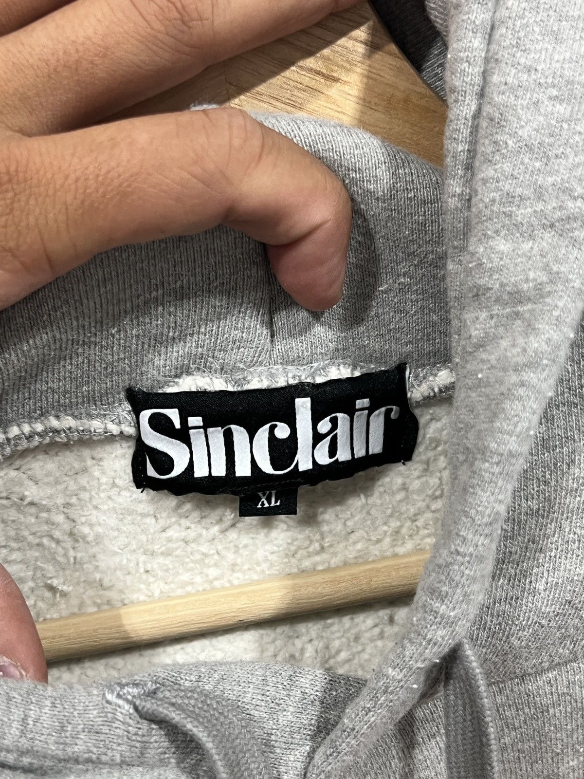 Sinclair Global Sinclair Horse Logo Grey/Red Hoodie Size US XL / EU 56 / 4 - 3 Thumbnail