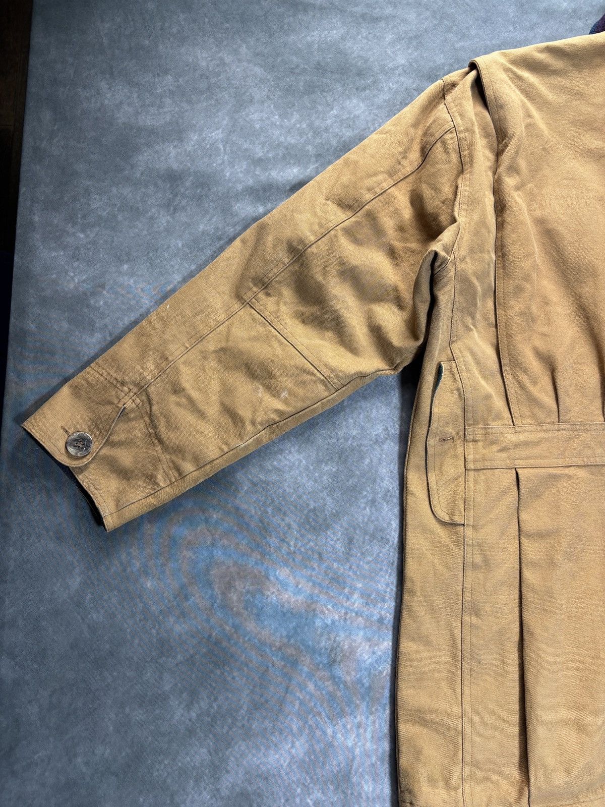 Vintage Vintage Canvas Hunting Jacket Lined Chore Coat Winter Workw Size US XL / EU 56 / 4 - 11 Thumbnail