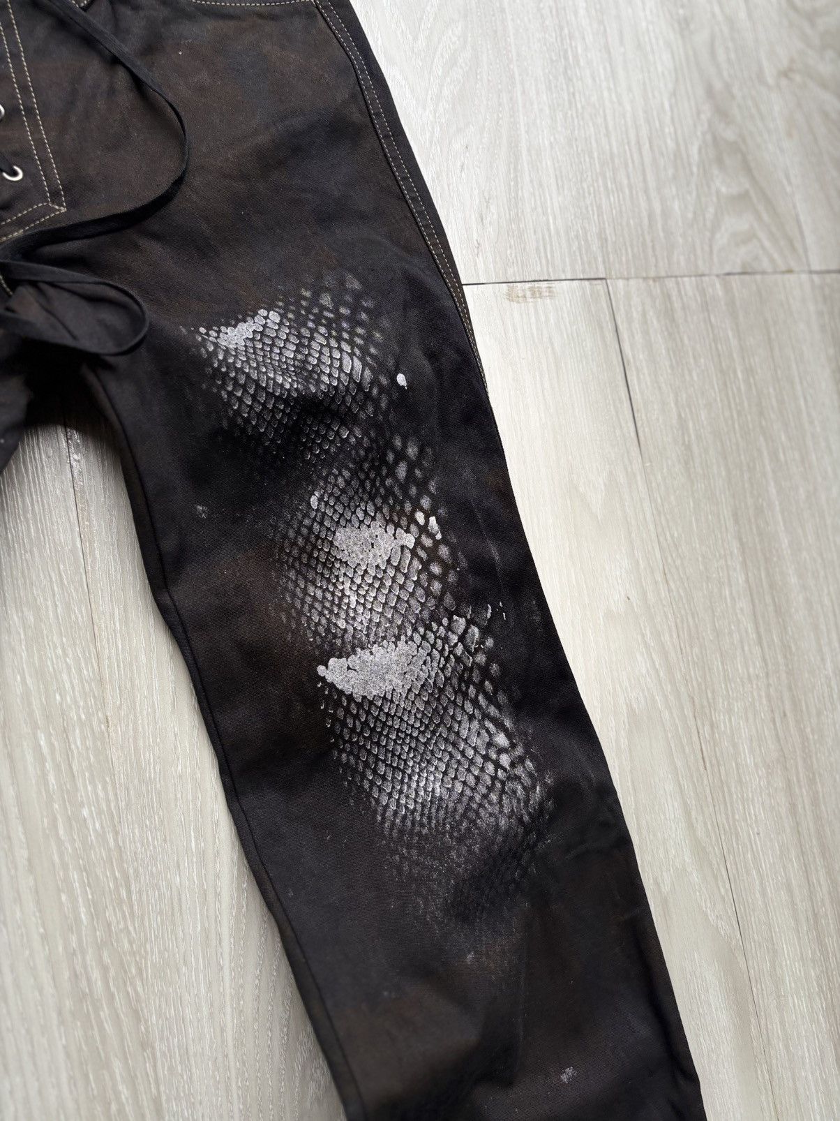 Japanese Brand BA-TSU lace-up flare pants Size US 26 / EU 42 - 4 Thumbnail