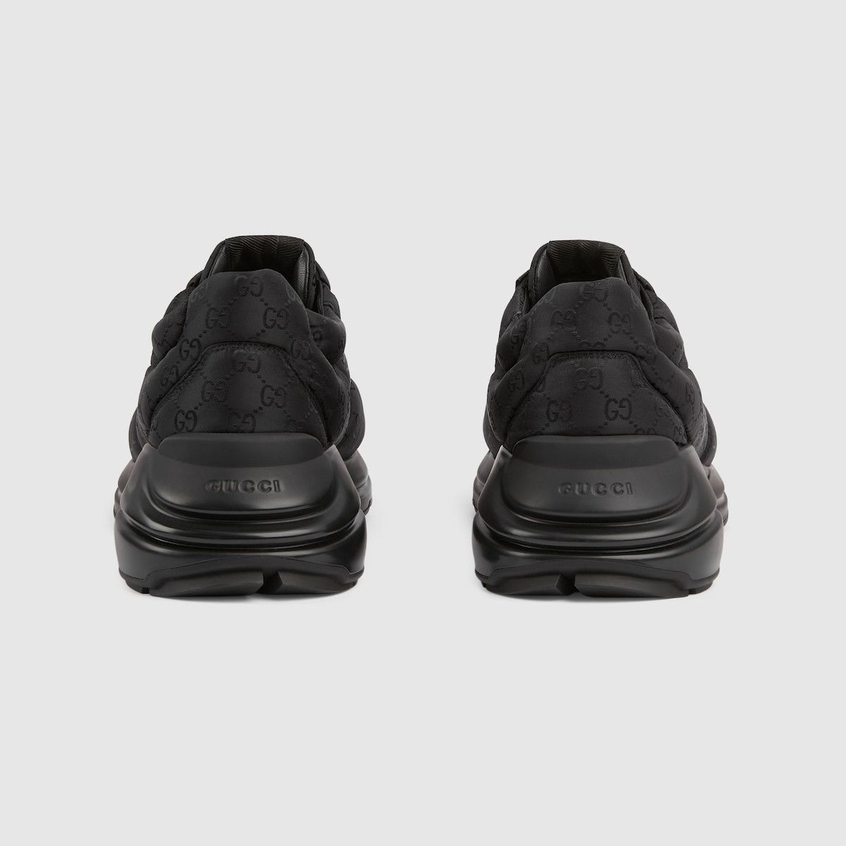 Gucci o1s1wg110225 GG Rhyton Sneakers in Black Size US 5.5 / EU 38 - 4 Thumbnail