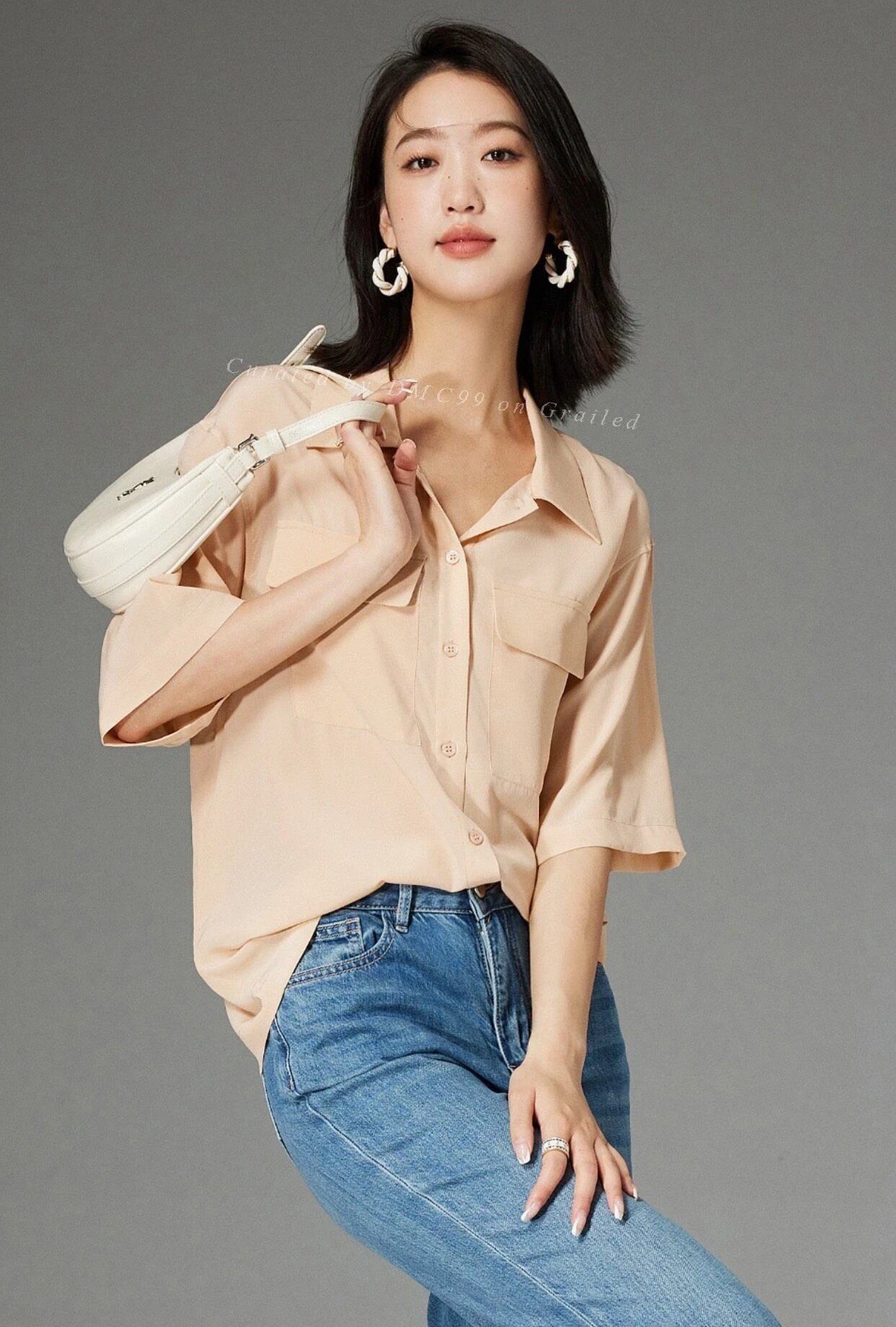Other Zhihe 100% Silk Pink Shirt Size XXS / US 00 / IT 34 - 1 Thumbnail