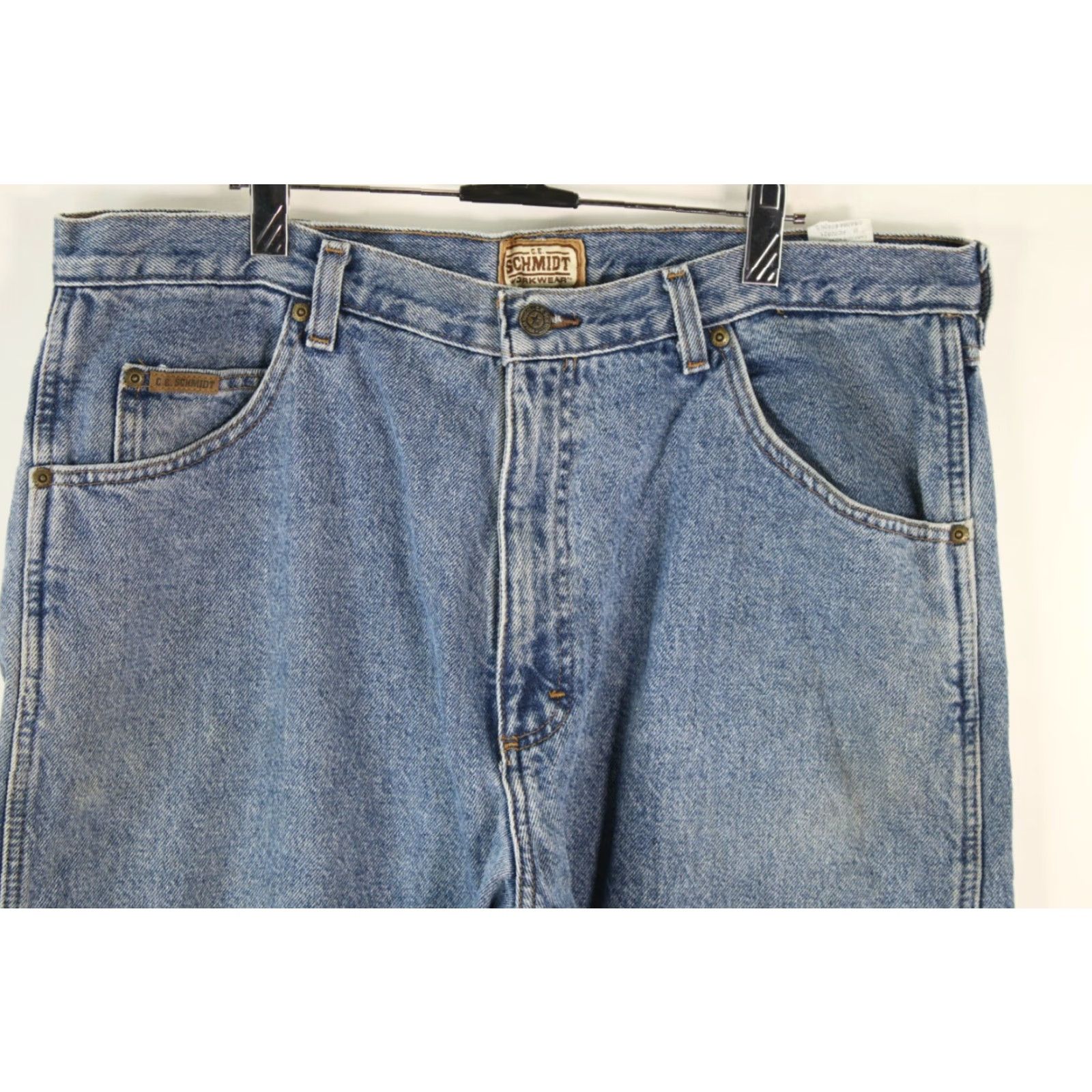 Vintage CE Schmidt Workwear Jeans Mens Regular High Rise Blue Denim Size 36x34 Size US 36 / EU 52 - 3 Thumbnail