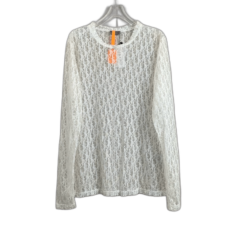 Dior Dior Sheer Lace Long Sleeve Top Size US M / EU 48-50 / 2 - 1 Thumbnail