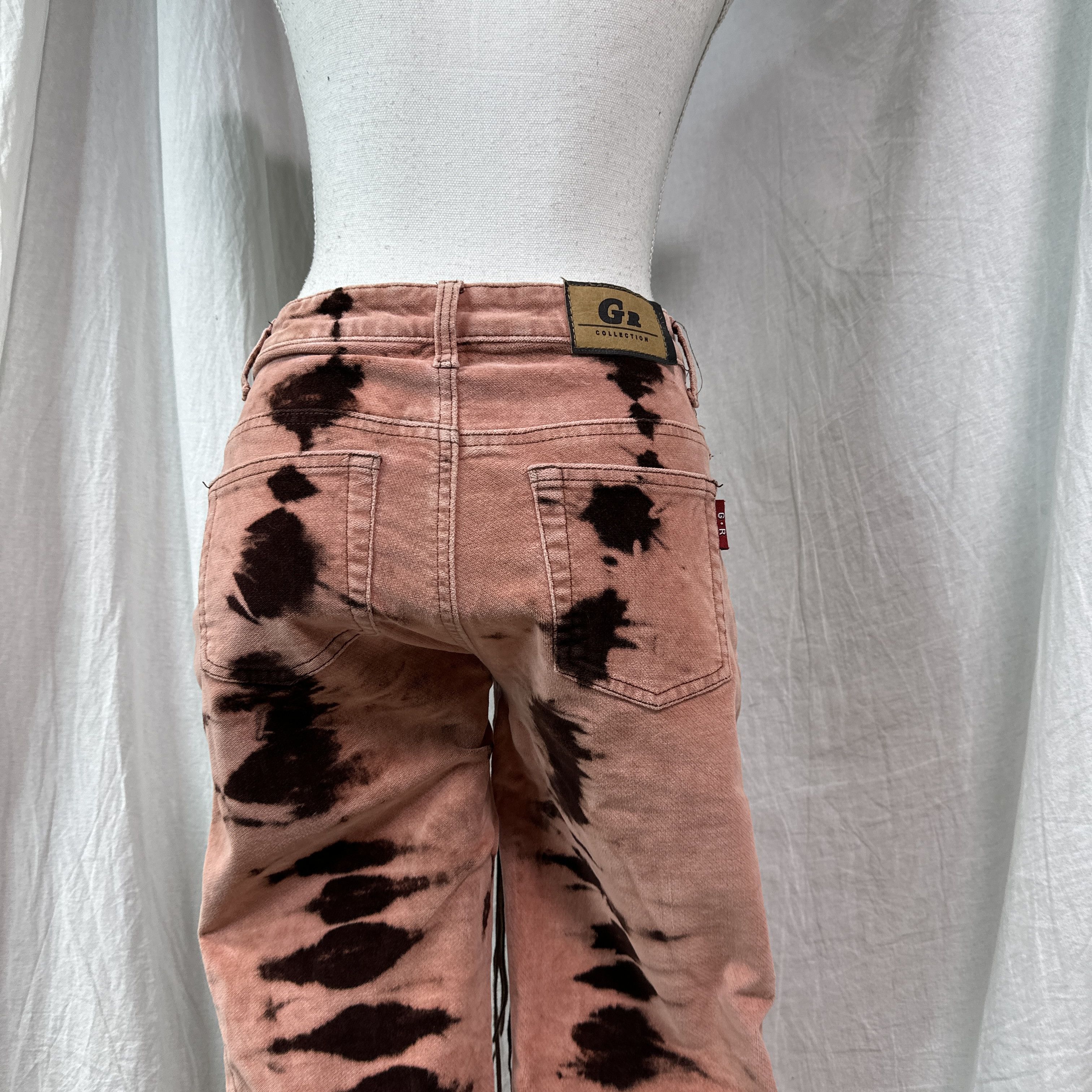 Vintage Vintage Western Velvet Printed Flared Pants 00s Size 24" / US 00 / IT 34 - 8 Thumbnail