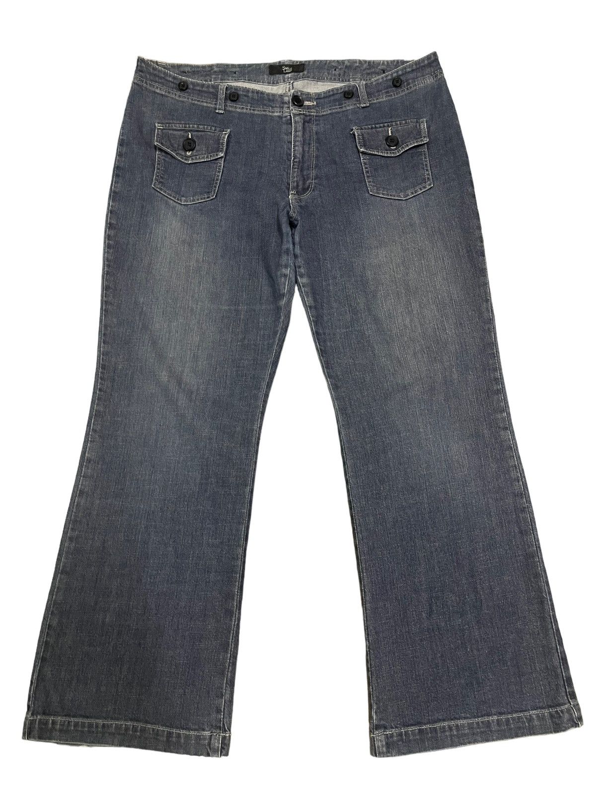 image of Archival Clothing Vintage Bush Pants Style Baggy Jeans in Blue, Men's (Size 38)