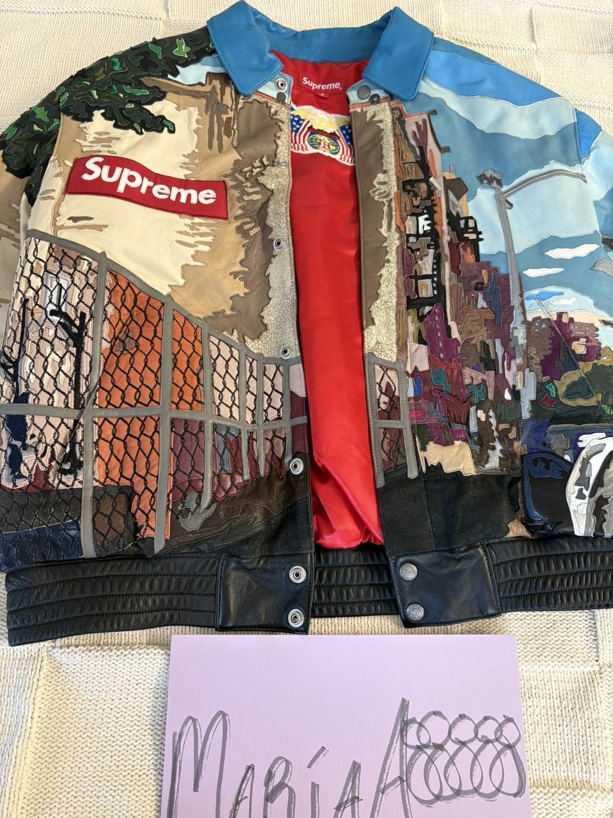 Supreme JEFF HAMILTON x SUPREME RIDGE STREET LEATHER JACKET Size US M / EU 48-50 / 2 - 19 Thumbnail