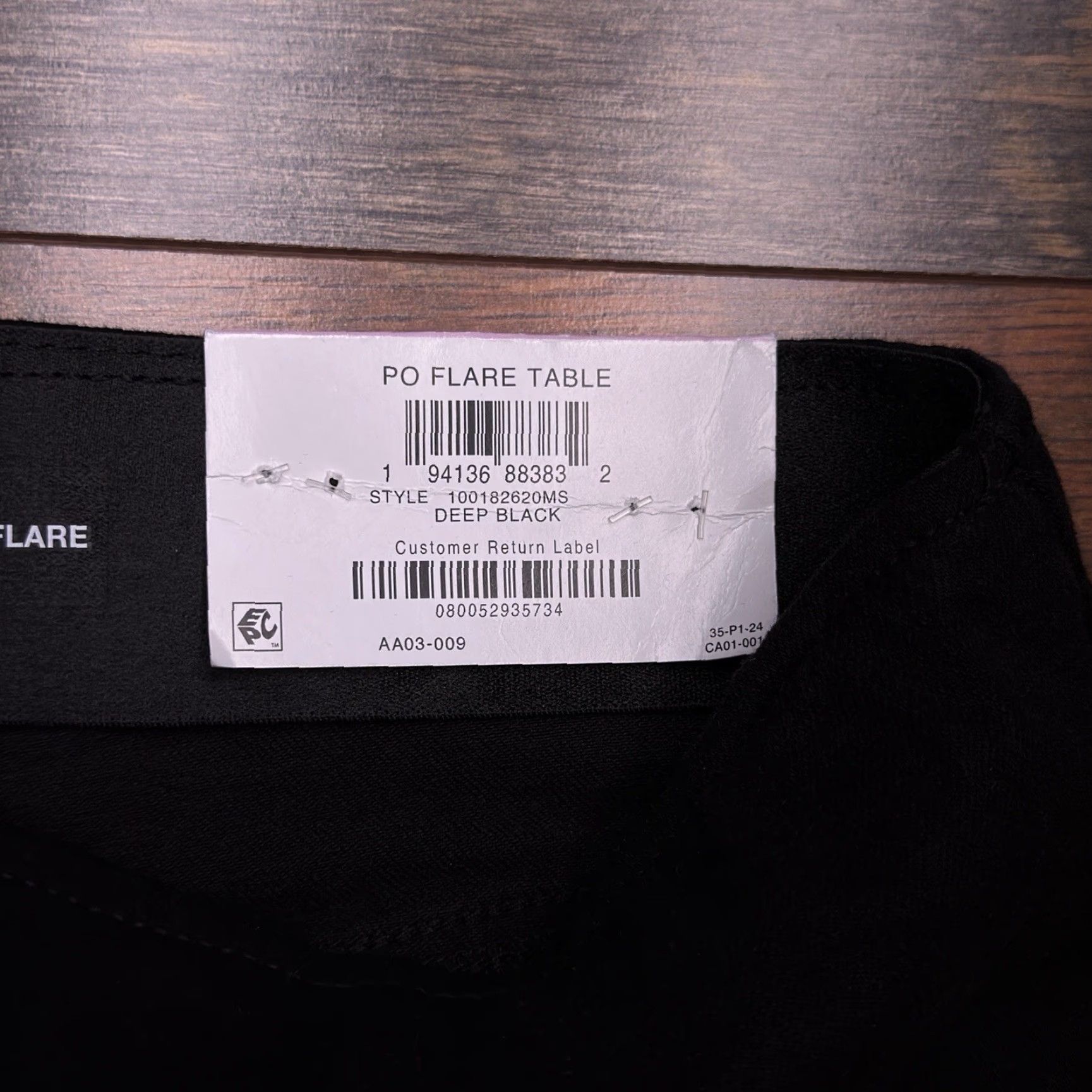 Vintage INC Flare Jeans Womens 6 Black High Rise Stretch Pull On New Size 28" / US 6 / IT 42 - 5 Thumbnail