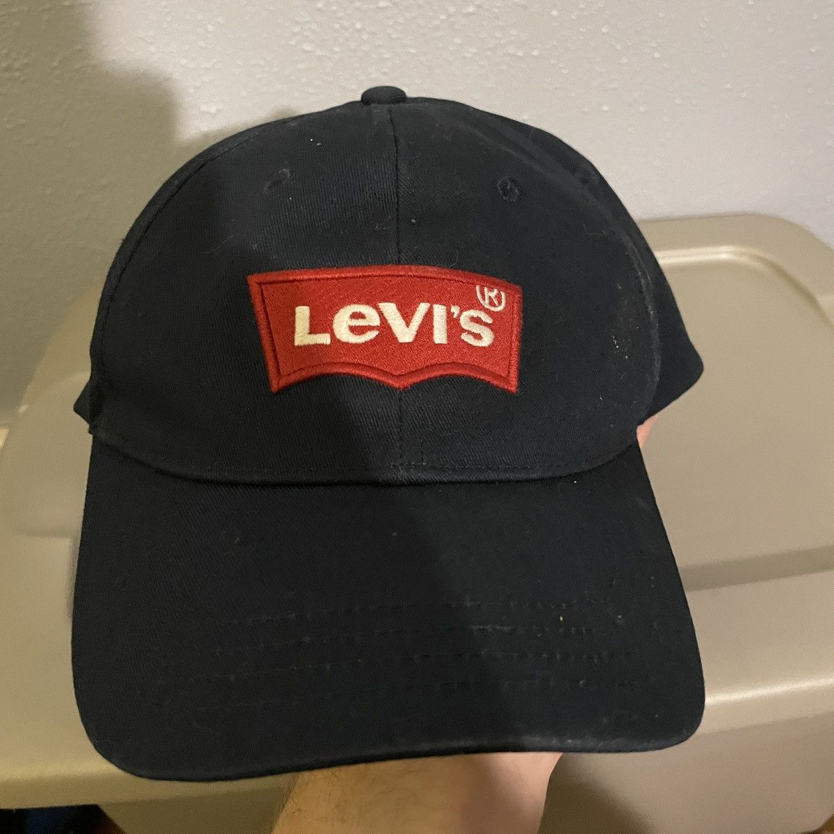 Levi's × Vintage Levi’s Navy Blue Red Logo Hat Size ONE SIZE - 1 Thumbnail