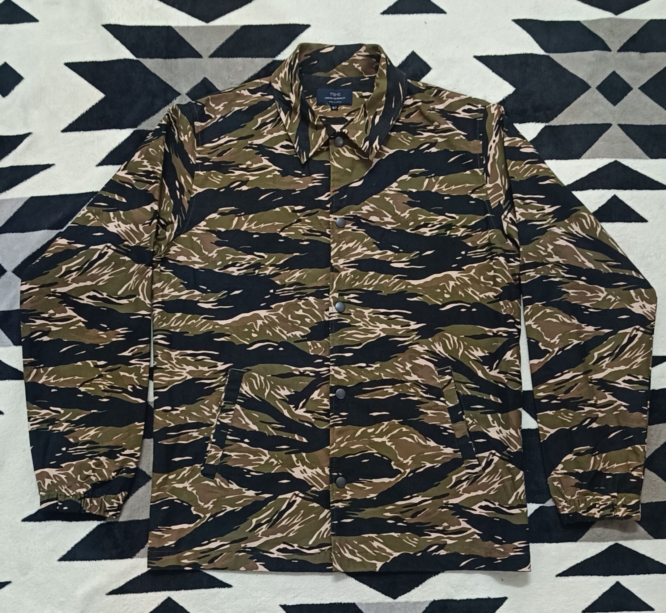 Japanese Brand × URBAN RESEARCH DOORS 🔥🔥 Rare Tiger Stripe Urban Research Military Jacket Size US M / EU 48-50 / 2 - 3 Thumbnail
