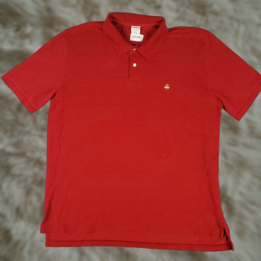 Brooks Brothers Brooks Brothers Mens Polo Shirt 2XL Short Sleeve Red Classic Casual Golf Tennis Size US XXL / EU 58 / 5 - 1 Thumbnail