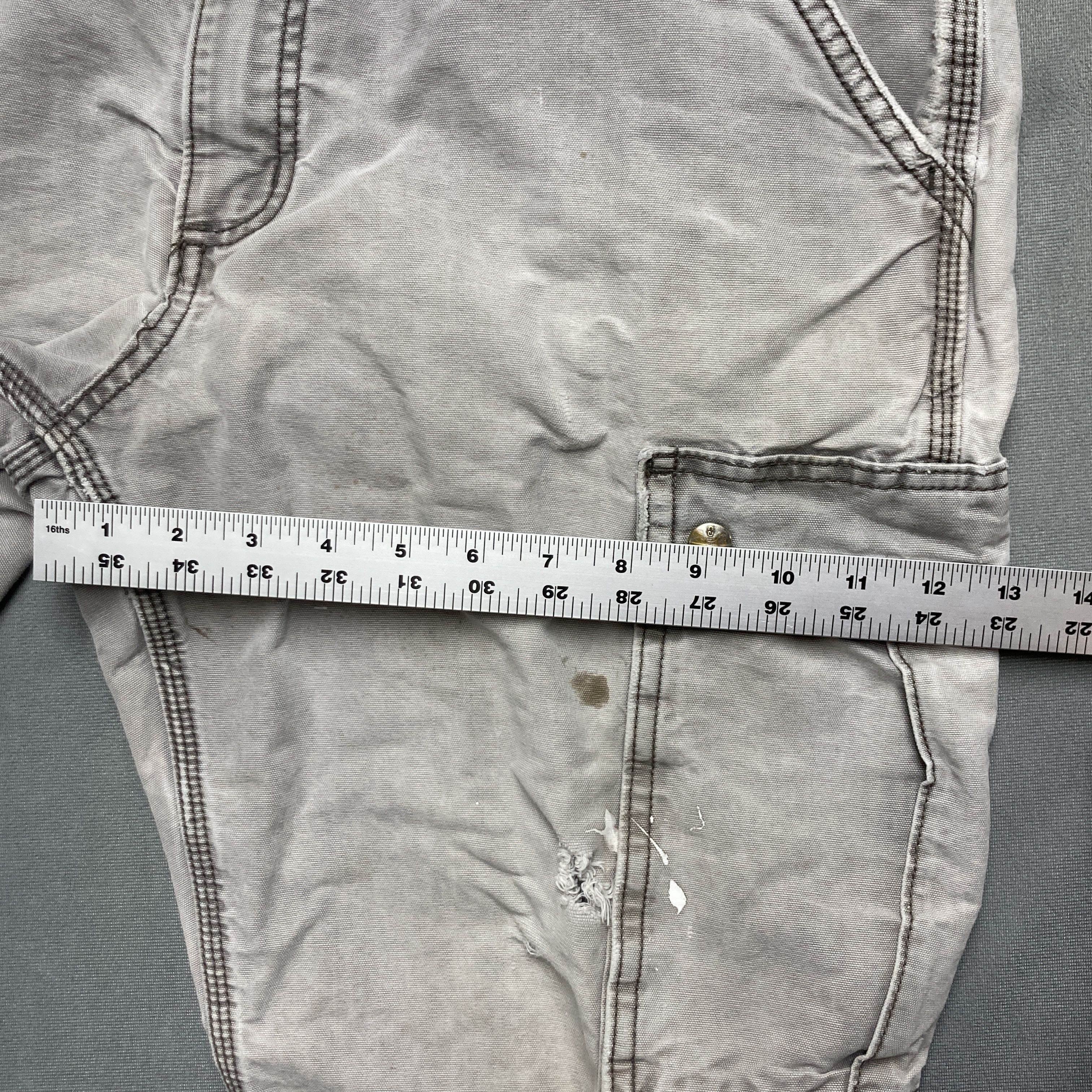 Carhartt Carhartt 36x30 Gray 100% Cotton Canvas Cargo Pants Thrashed Size US 36 / EU 52 - 6 Thumbnail