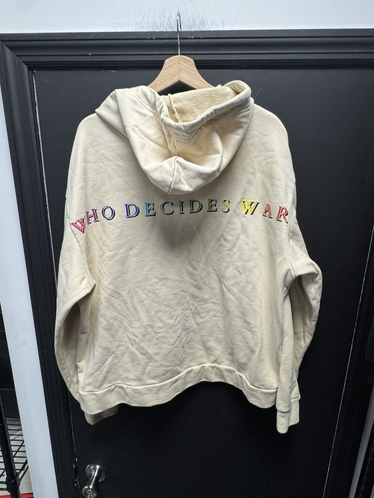 Who Decides War Who Decides War Flamingo Staff Hooded Sweatshirt Cream Size US XS / EU 42 / 0 - 2 Thumbnail