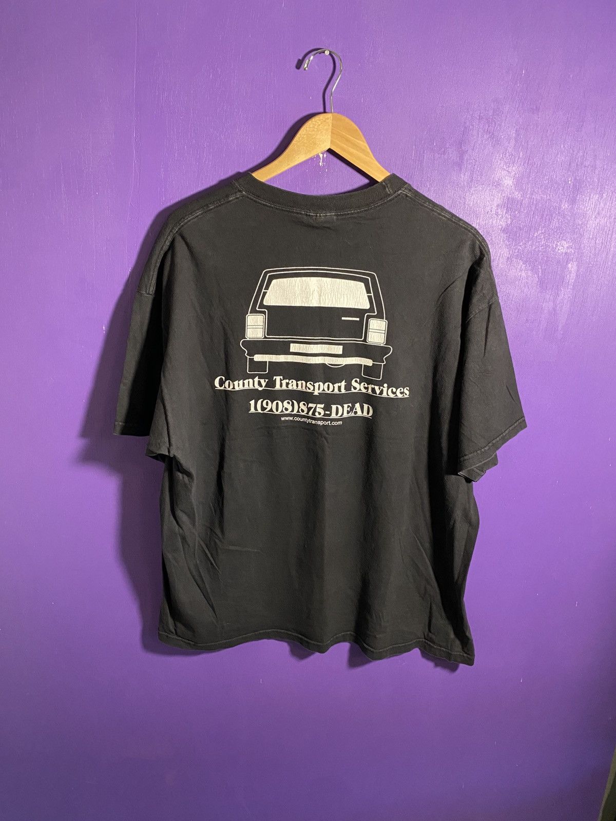 Other Vintage 90s Our day starts when yours ends t-shirt Size US XL / EU 56 / 4 - 2 Thumbnail