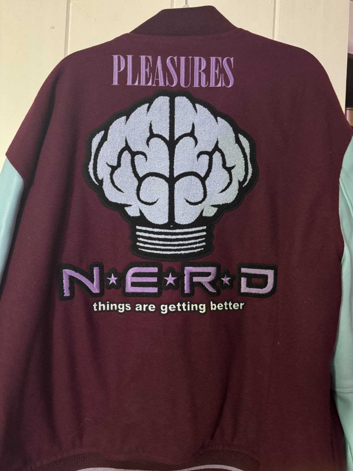 Pleasures Pleasures N.E.R.D. Varsity Jacket XXL Size US XXL / EU 58 / 5 - 7 Thumbnail