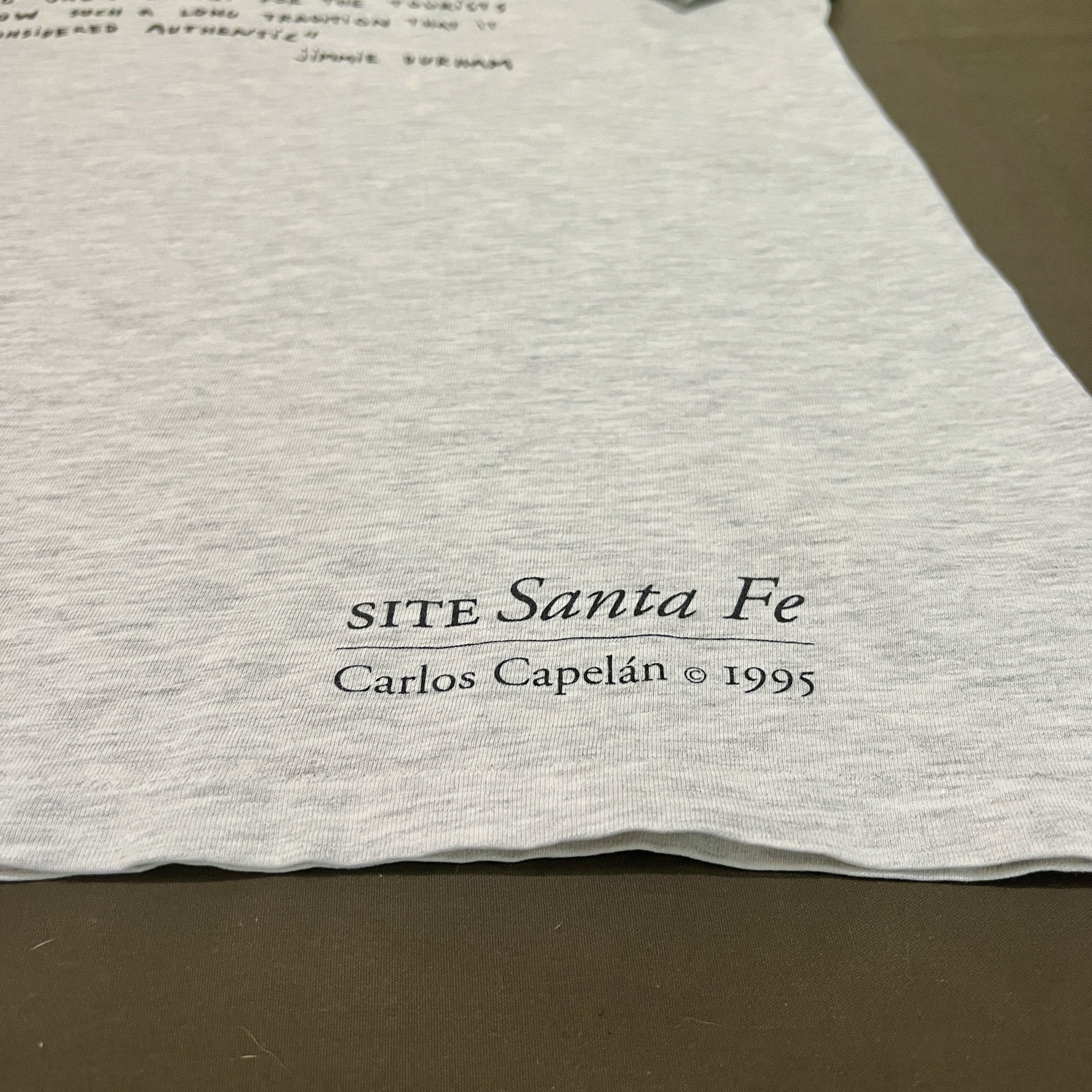 Vintage Vintage 90s Jimmie Durham Carlos Capelán SITE Santa Fe Tee Size US L / EU 52-54 / 3 - 4 Thumbnail