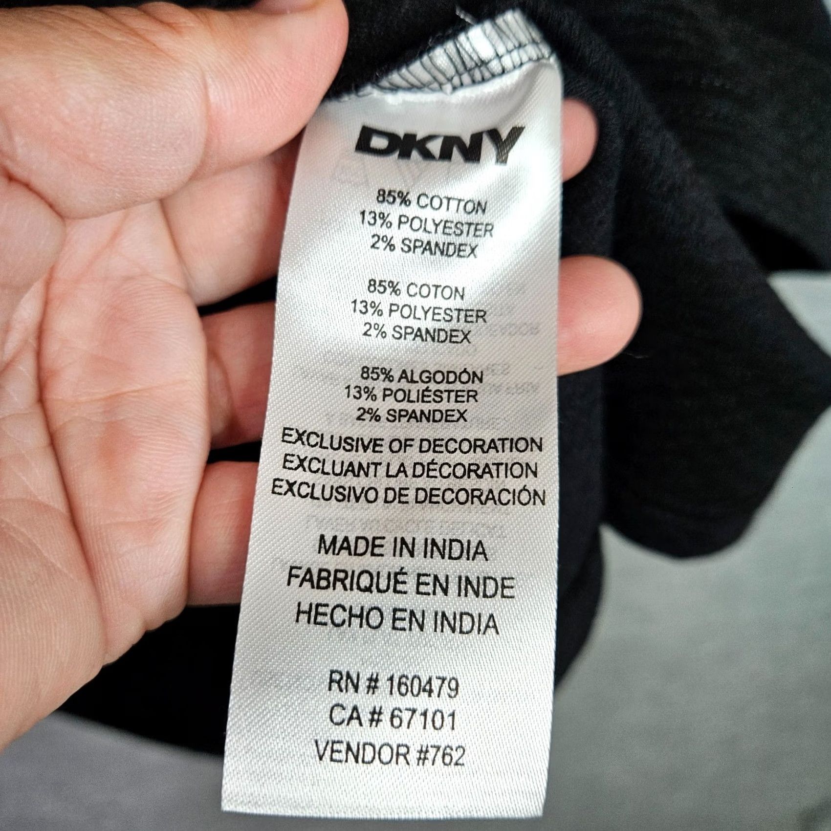 DKNY DKNY Polo Shirt Men’s XL Black Textured Short Sleeve Knit Logo Button Cap Neck Zip Notch Modern Classic Shirt Size US XL / EU 56 / 4 - 6 Thumbnail