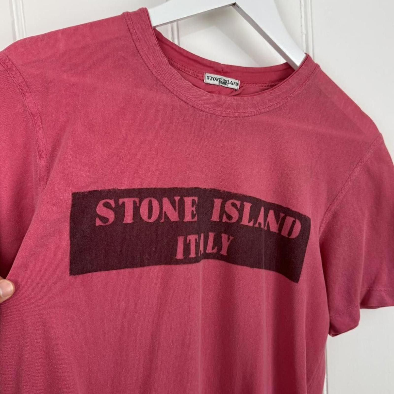 Stone Island 2000’s Stone Island Italy Logo T Shirt Size US M / EU 48-50 / 2 - 2 Thumbnail