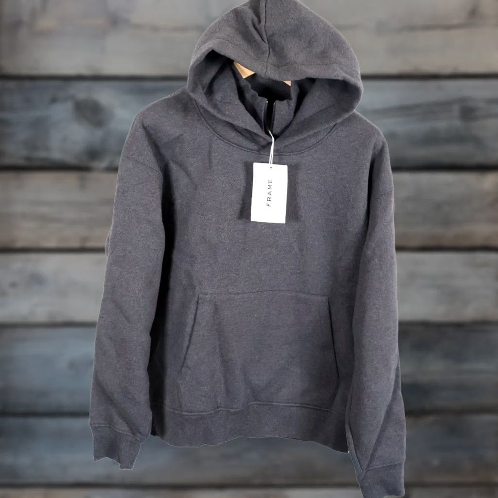 Frame FRAME Hoodie Men’s Medium Dark Gray Unworn with Tags Gris Melange Sweatshirt Size US M / EU 48-50 / 2 - 1 Thumbnail