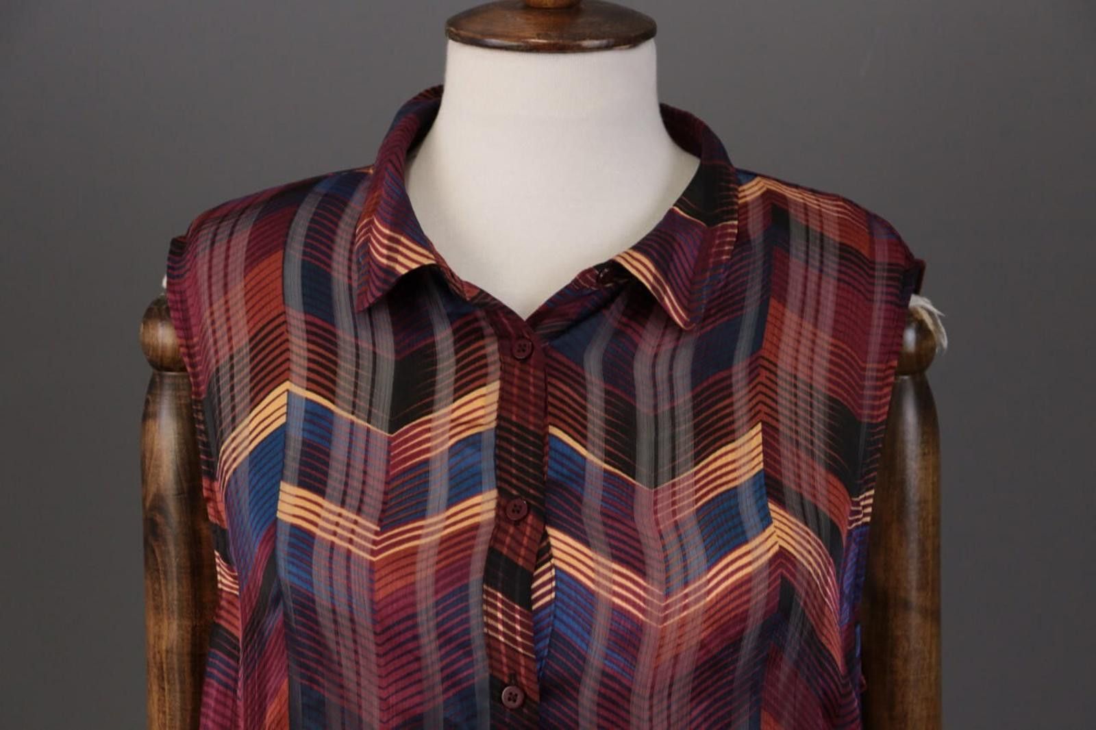 Wilkes Bashford BA&SH Pepite Bordeaux Multicolor Blouse Shirt Size 3 Size M / US 6-8 / IT 42-44 - 5 Thumbnail