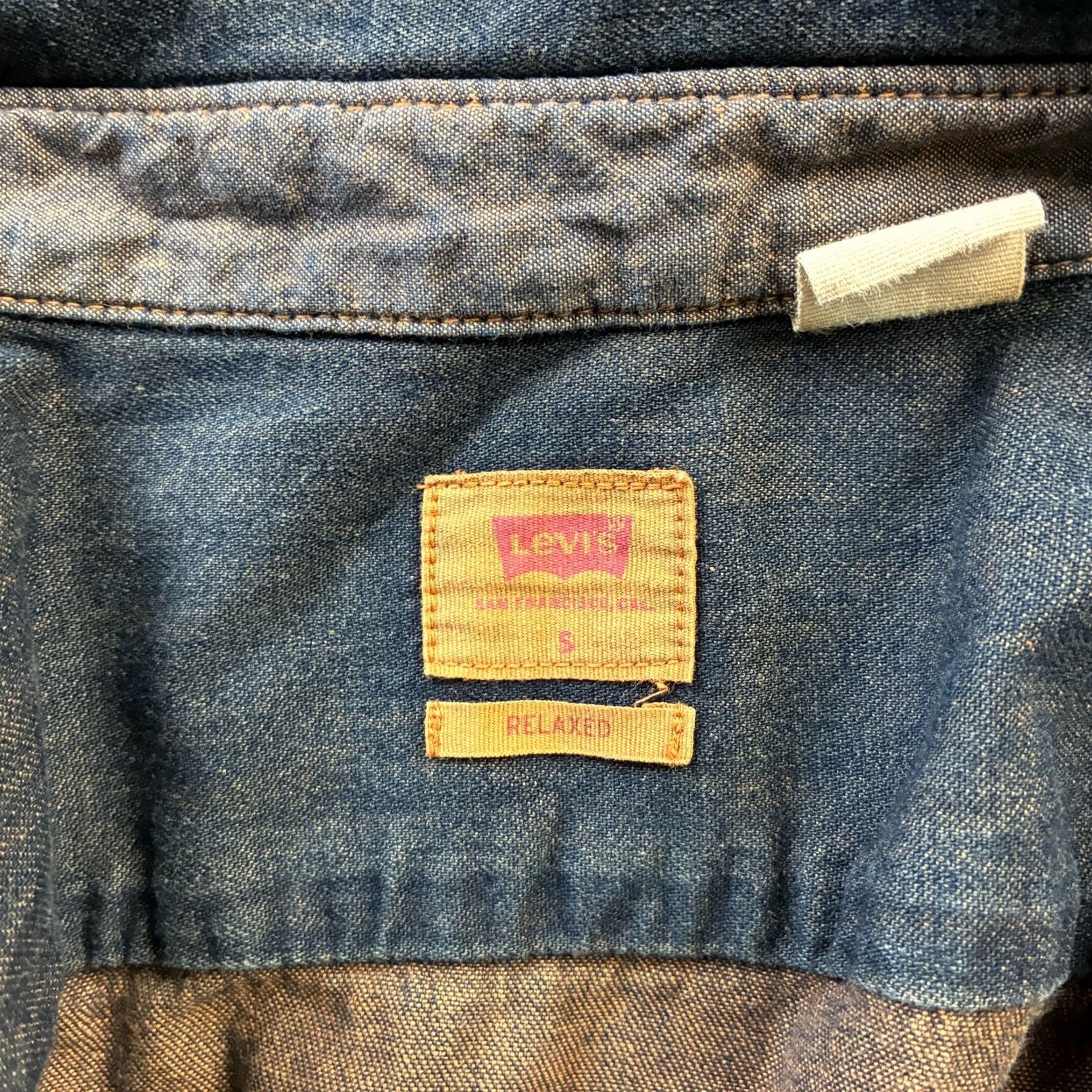 Levi's Levi's Shirt Mens Small Black Patina Dye Twill Worker Button Denim Double Pocket Size US S / EU 44-46 / 1 - 7 Thumbnail