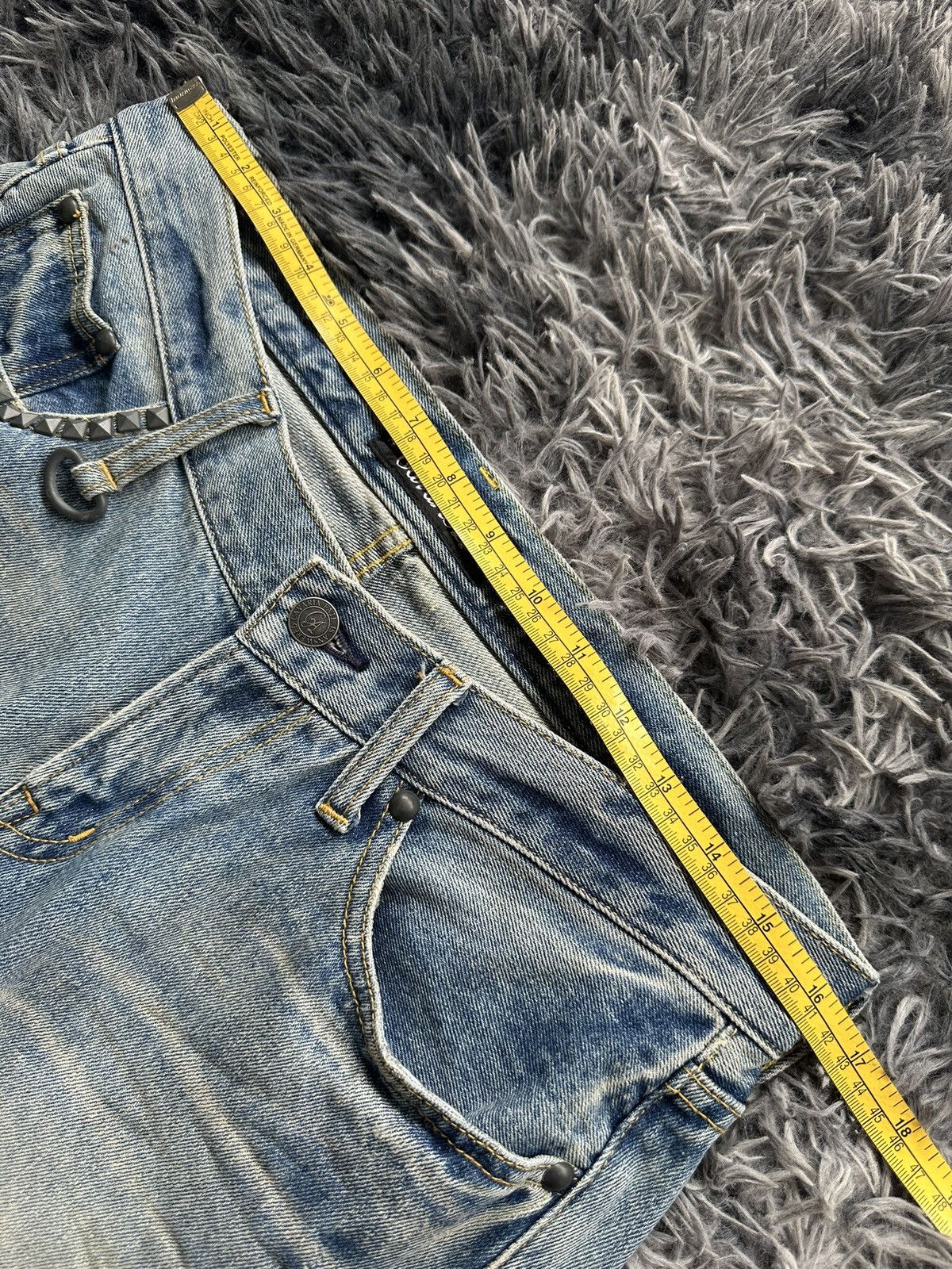 CIVARIZE 00's CavariA vkei distressed washed flared jeans Size US 32 / EU 48 - 13 Thumbnail