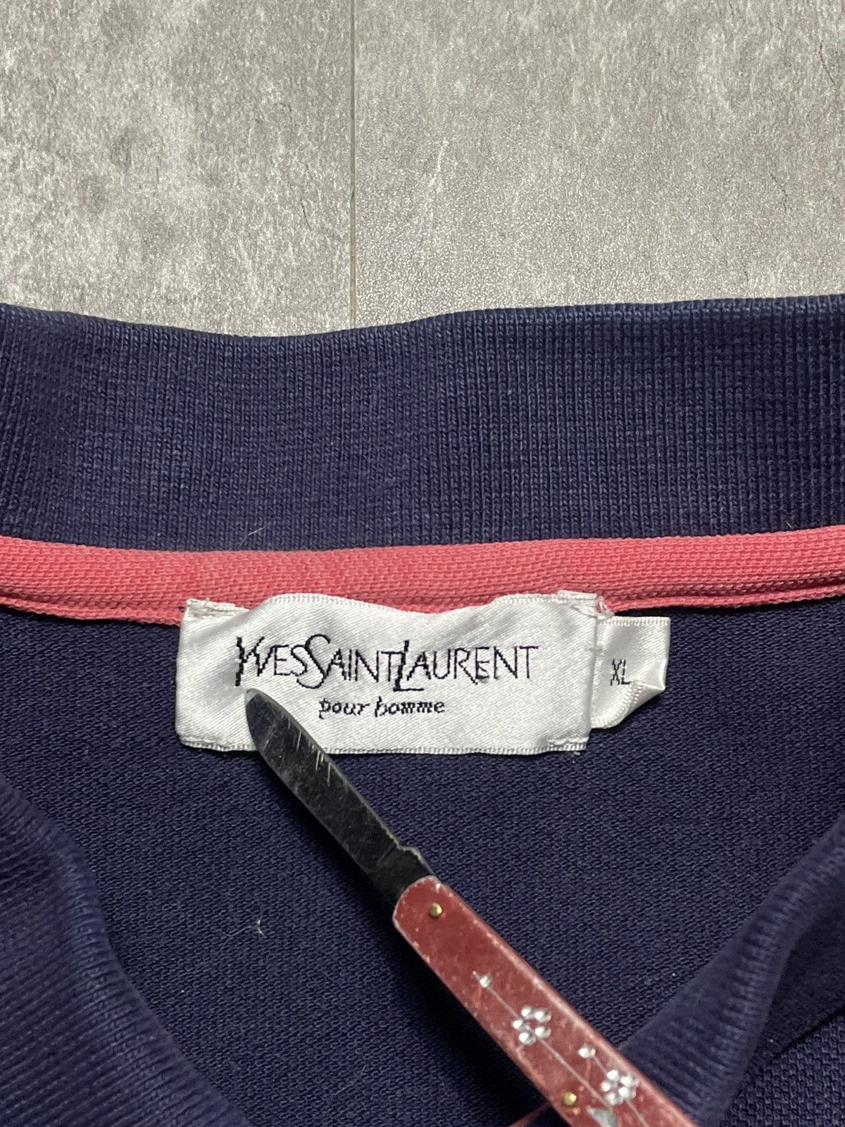 Yves Saint Laurent Vintage Yves Saint Laurent YSL Polo Blue Mini Logo Size US XL / EU 56 / 4 - 7 Thumbnail