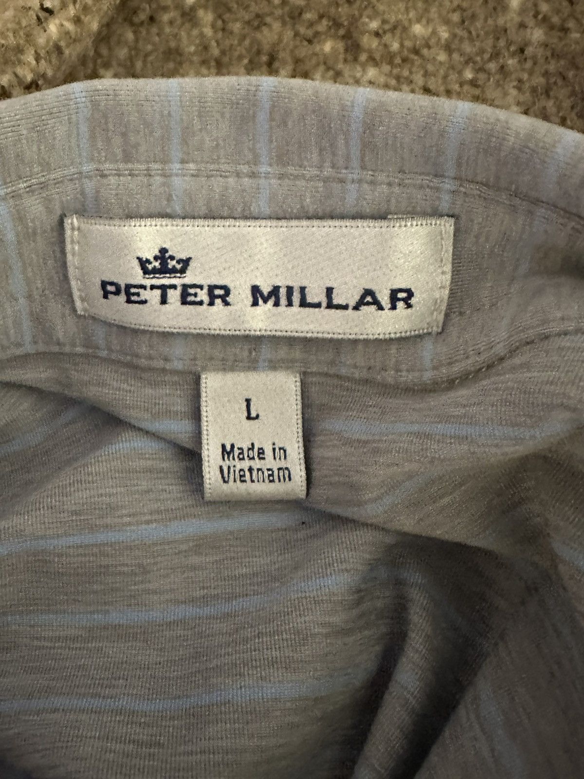 Peter Millar Peter Millar striped short sleeve polo shirt Size Large" Size US L / EU 52-54 / 3 - 7 Thumbnail