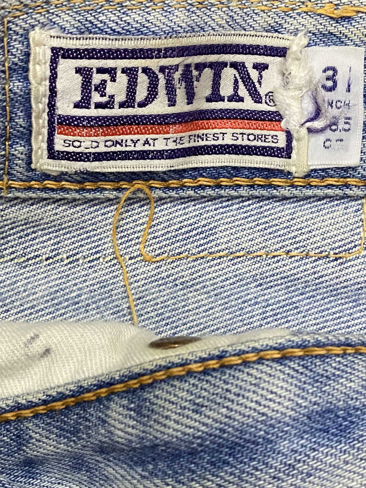 Japanese Brand Vintage Edwin Faded Wash Loose Jeans Size US 30 / EU 46 - 12 Thumbnail