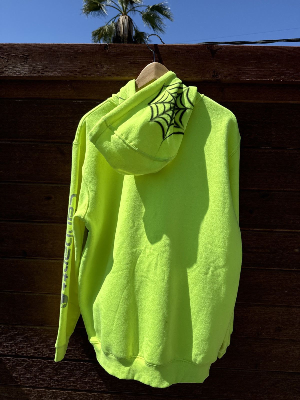 Carhartt Neon skull faced airbrushed hoodie Size US XL / EU 56 / 4 - 4 Thumbnail