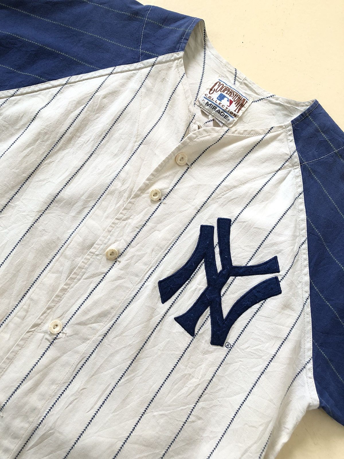New York Yankees × Vintage Vintage New York Yankees Jersey Button Up number 44 Size US XL / EU 56 / 4 - 3 Thumbnail