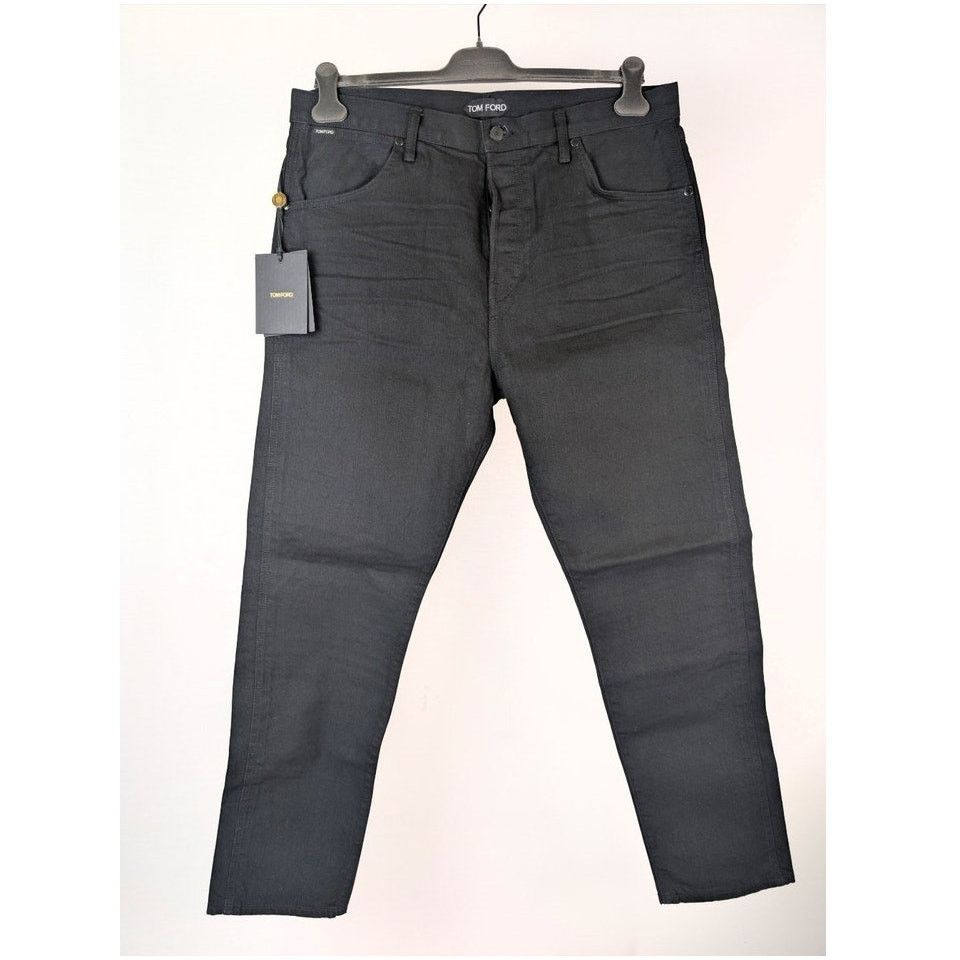 Tom Ford o1rshd1 Tapered Fit Denim Jeans in Black Size US 36 / EU 52 - 2 Thumbnail