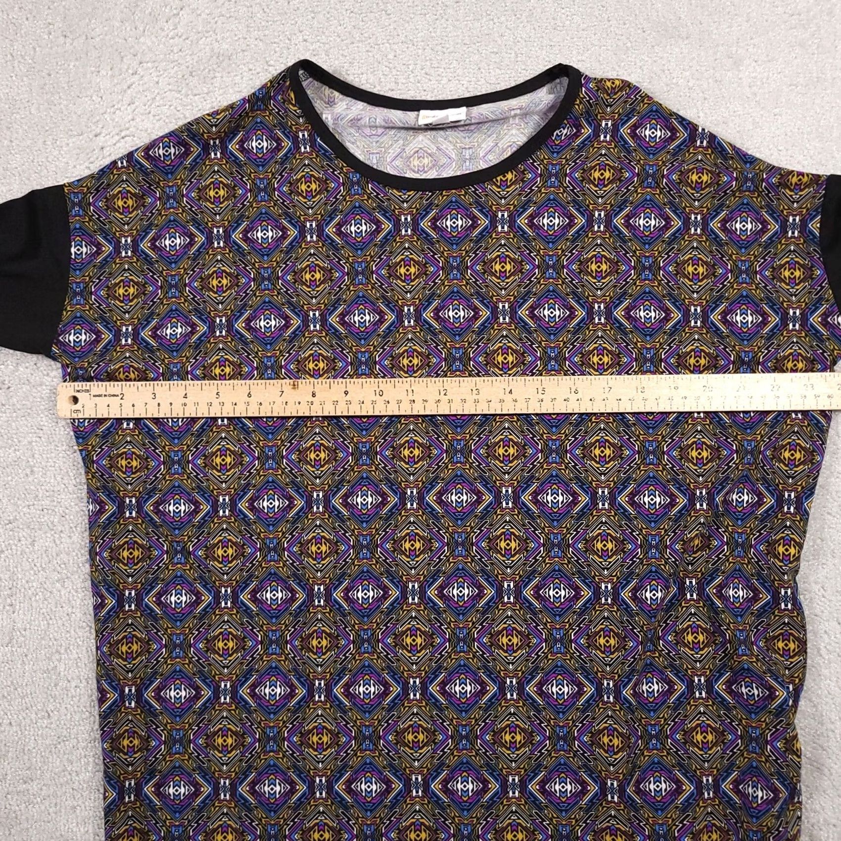 Vintage Lularoe Irma T-Shirt Women's XS Tunic Geometric Short Sleeve High Low USA Size XS / US 0-2 / IT 36-38 - 5 Thumbnail