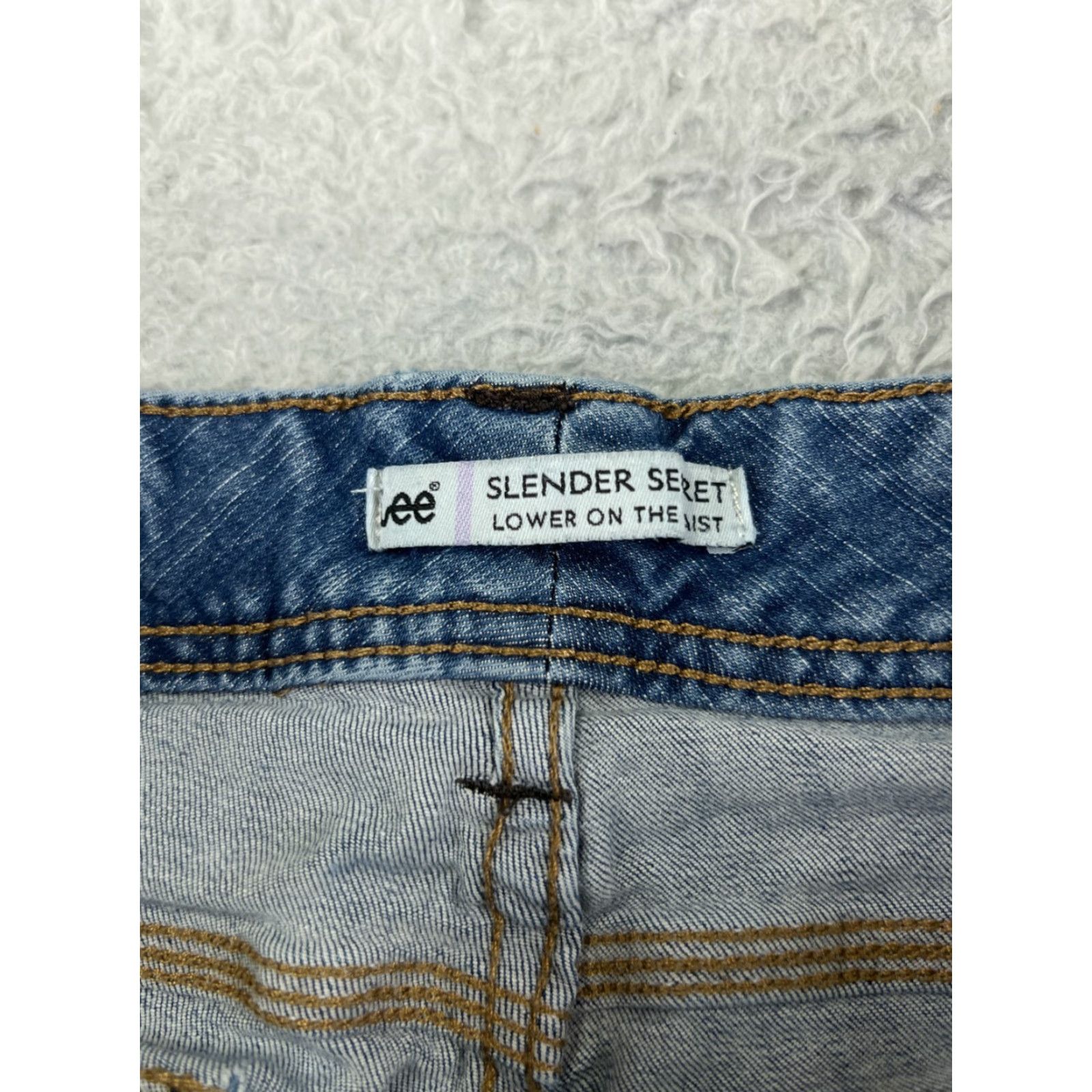 Lee Lee Jeans Women Boots Cut 26 Blue Denim Mid Rise 26x28 Regular Read Size 26" / US 2 / IT 38 - 6 Thumbnail