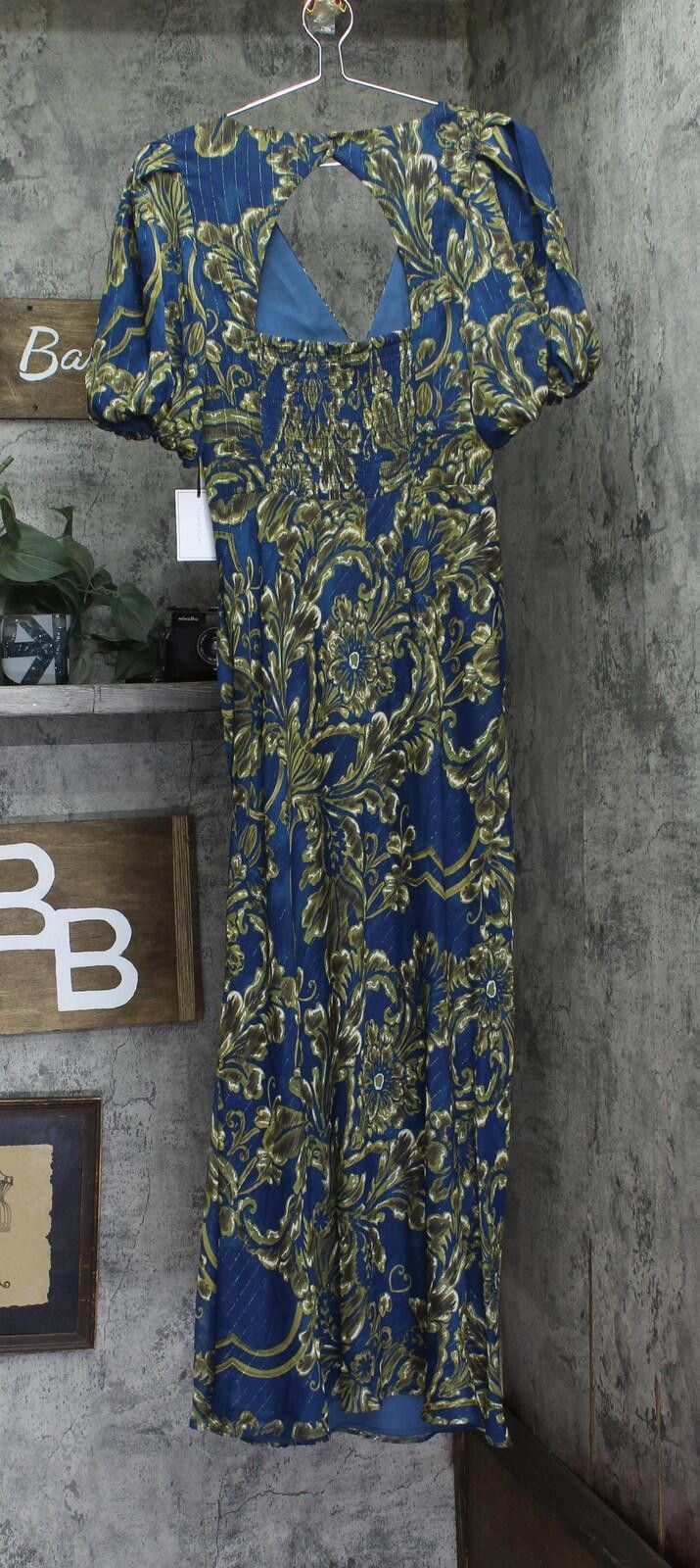 Other Nwt 1. State Open-back Midi Dress Ds93507133t Teal Blue M Size M / US 6-8 / IT 42-44 - 2 Thumbnail